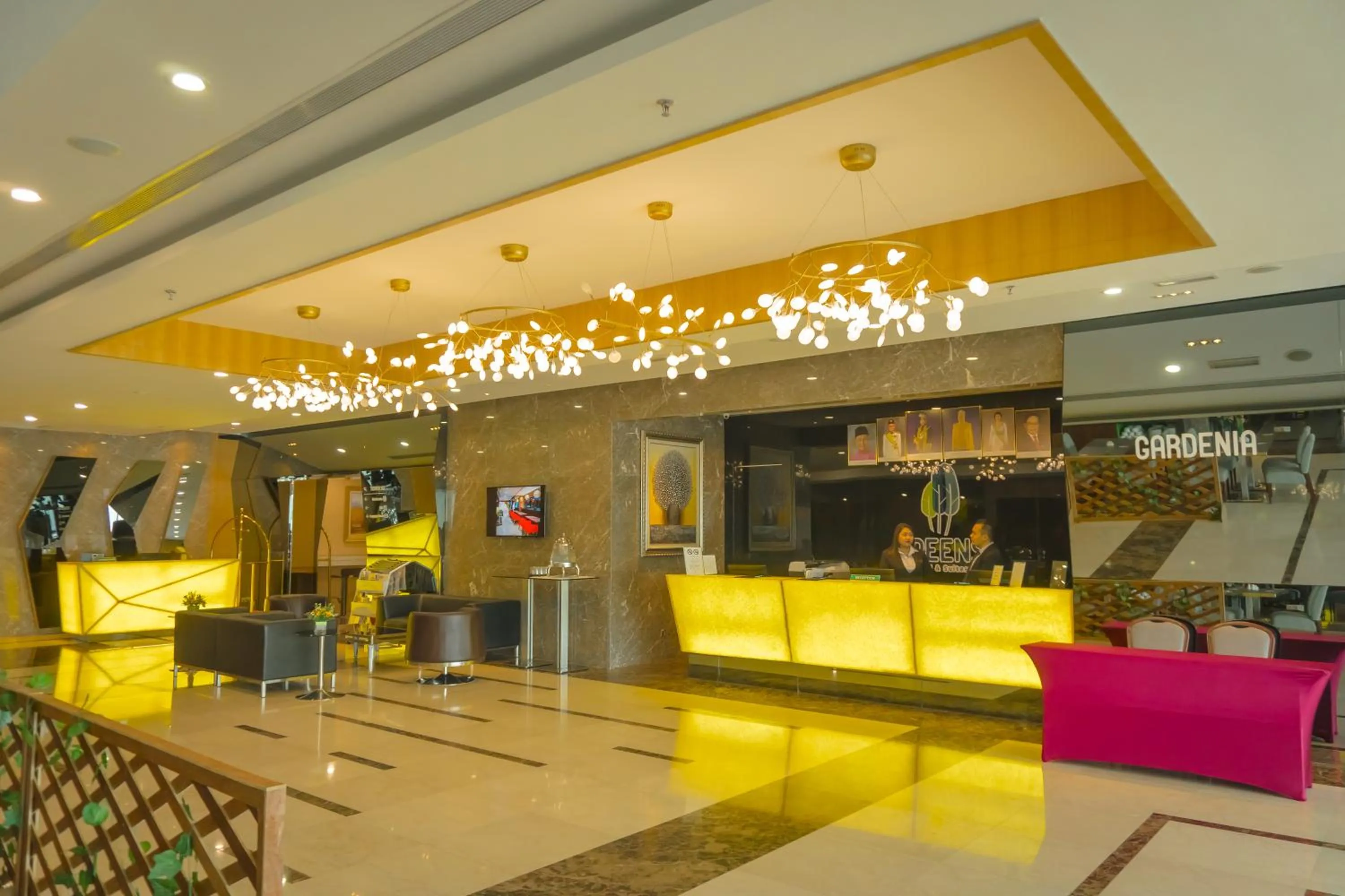 Lobby or reception in Greens Hotel & Suites