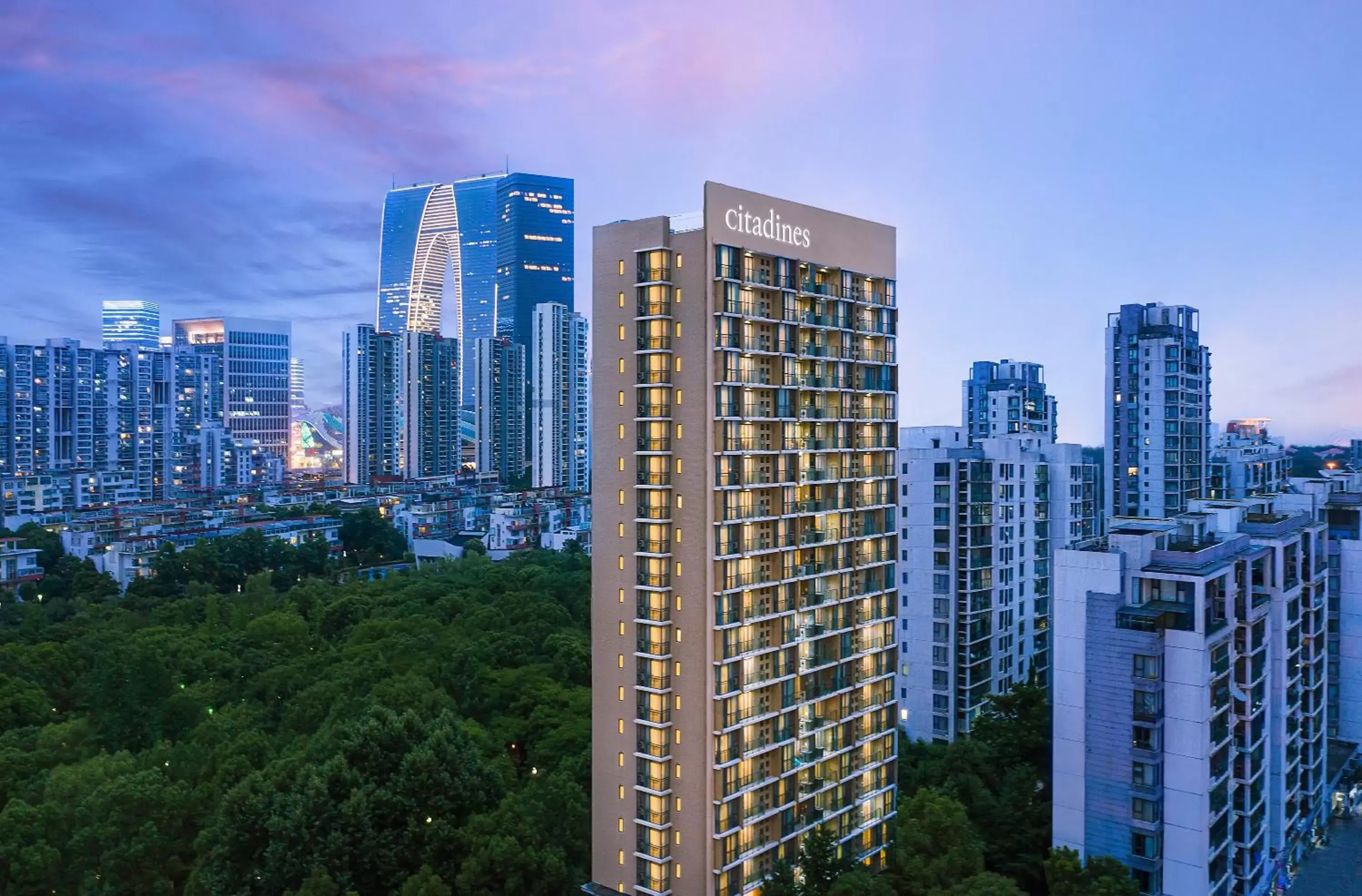 Property building in Citadines Xinghai Suzhou Property building in Citadines Xinghai Suzhou