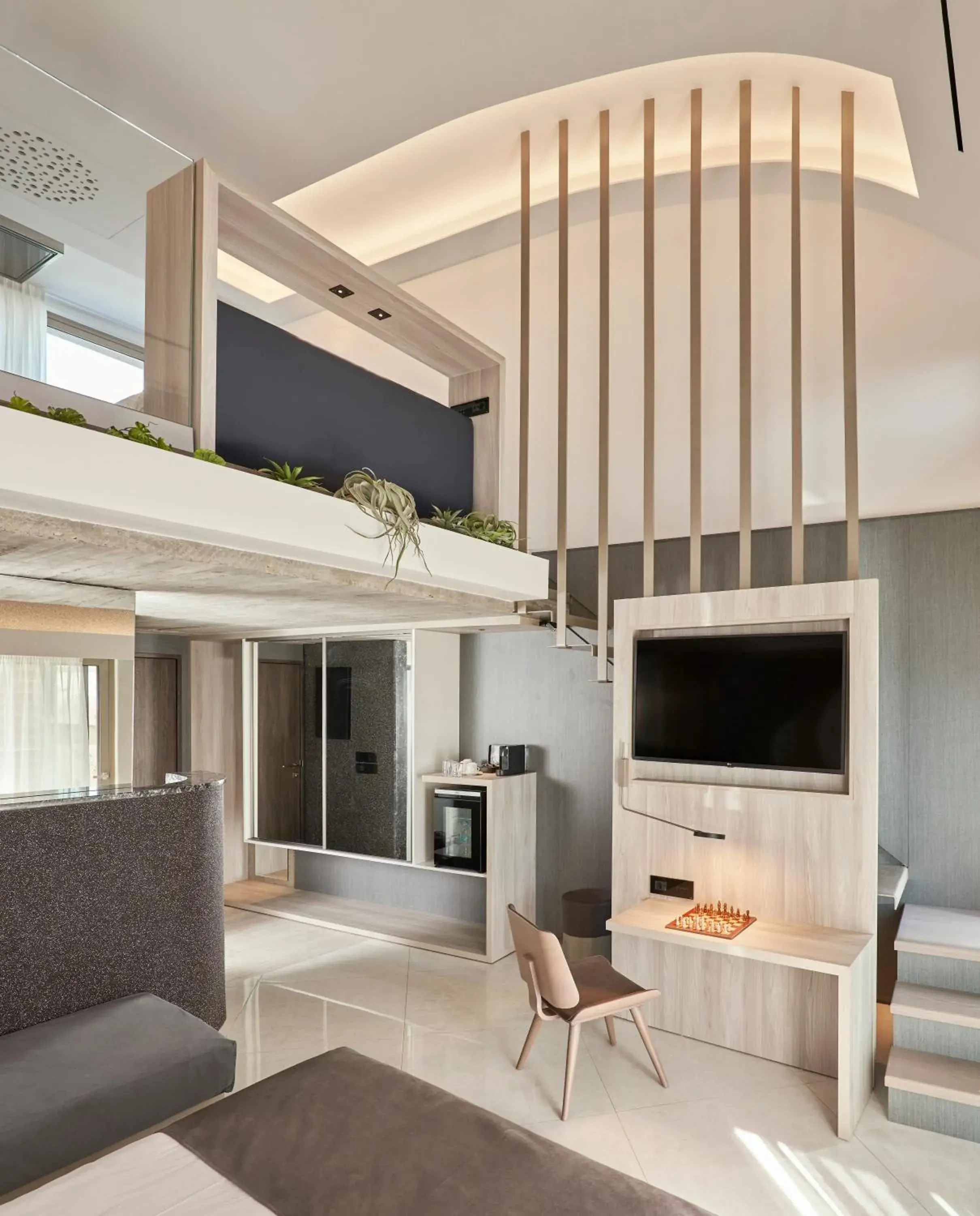 Living room, TV/Entertainment Center in Nautilux Rethymno by Mage Hotels