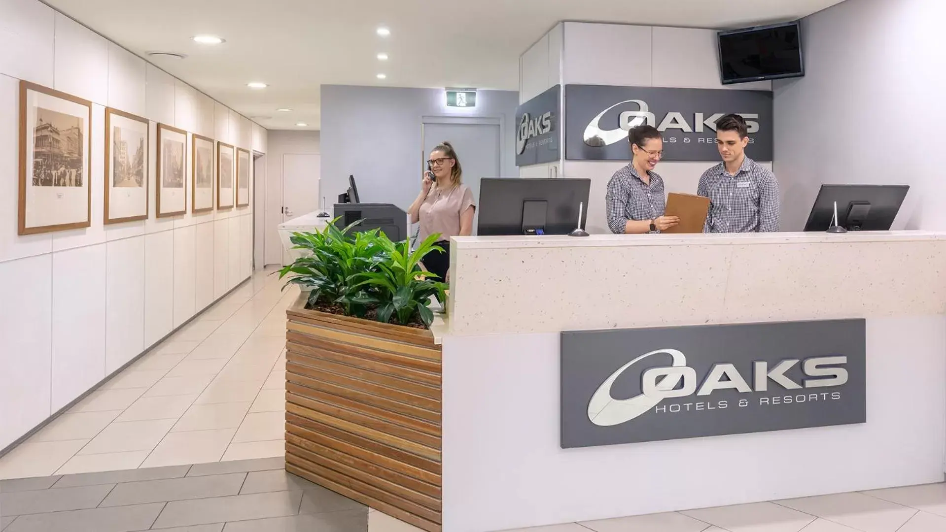 Lobby or reception, Lobby/Reception in Oaks Brisbane Festival Suites