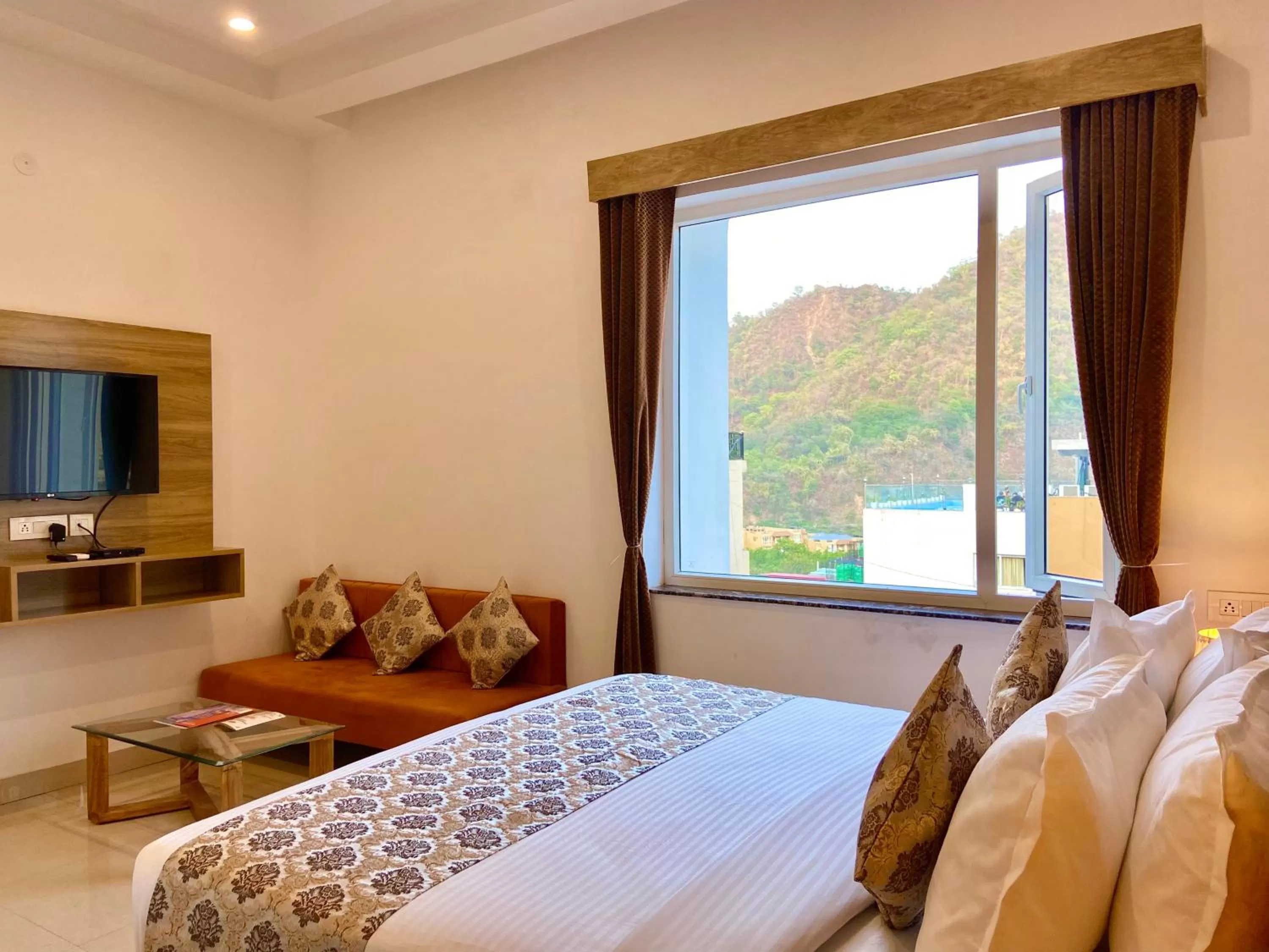 Bed in Arogyadham Wellness Retreat