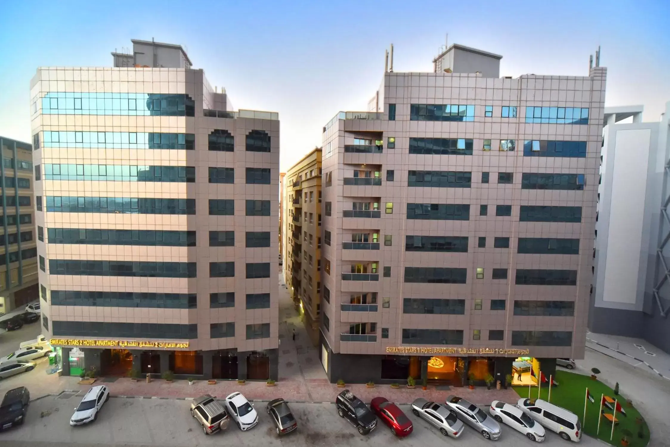 Street view, Property Building in Emirates Stars Hotel Apartments Sharjah