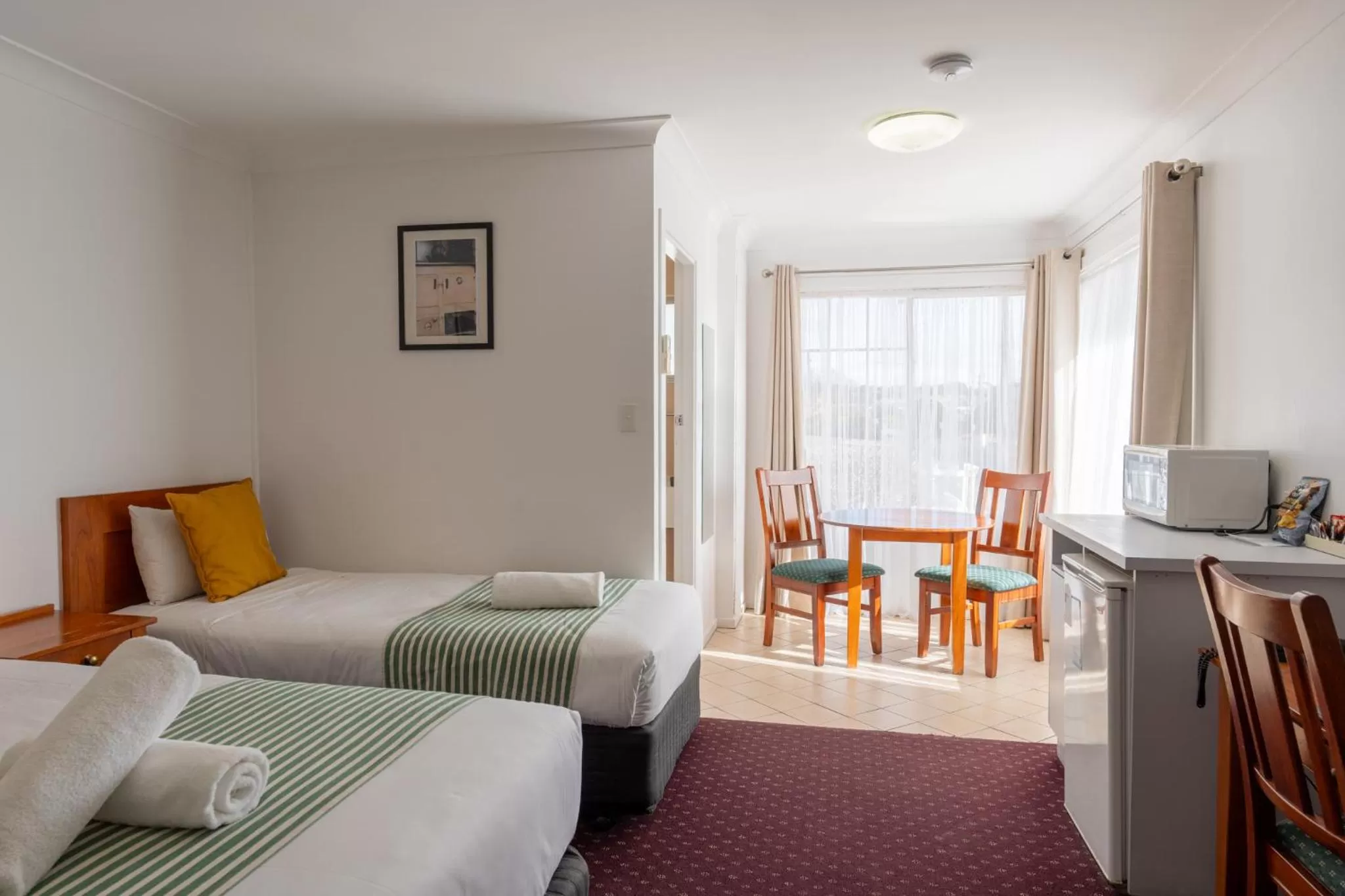 View (from property/room), Bed in The Henry Parkes Tenterfield