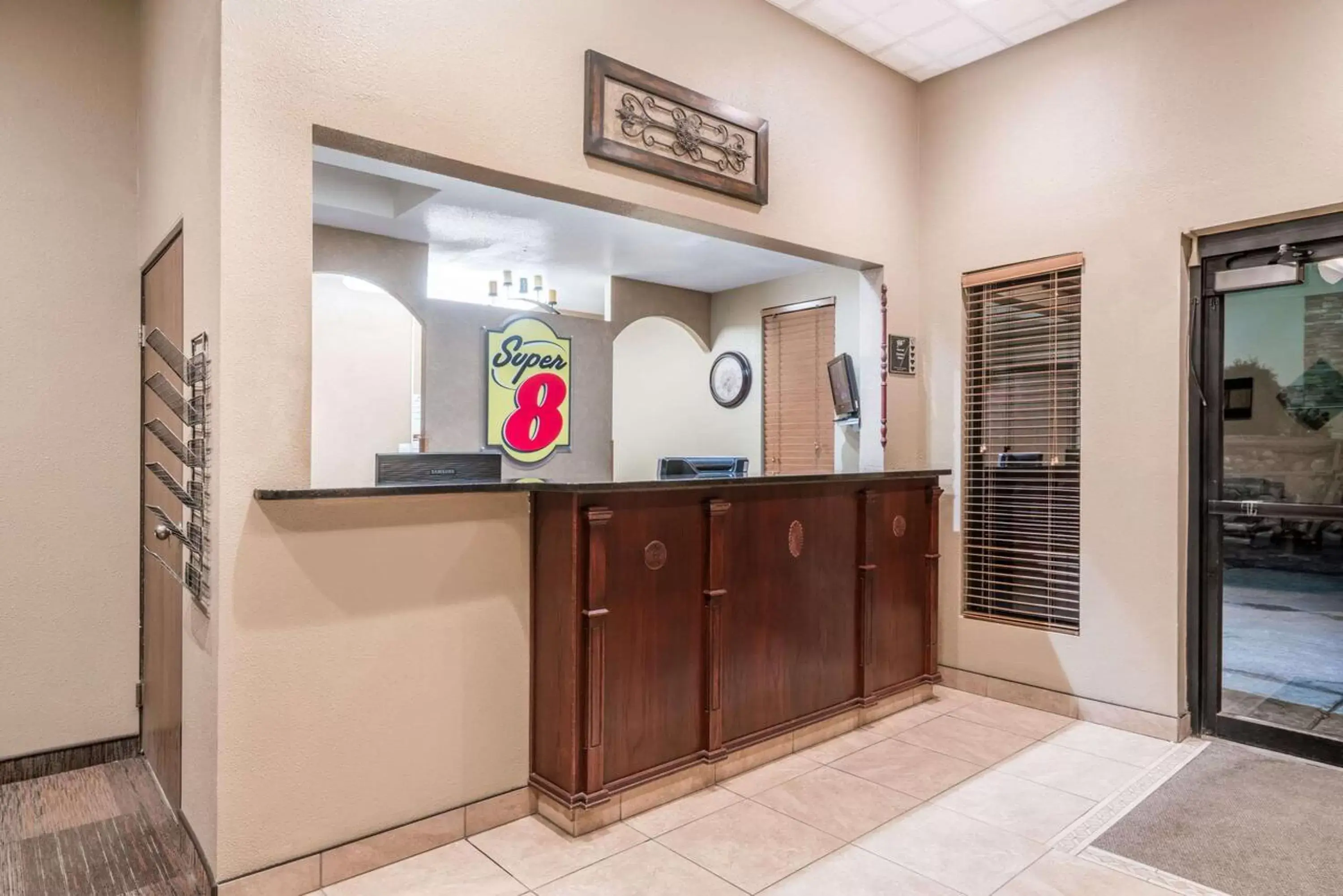 Lobby or reception in Super 8 by Wyndham Bismarck Lobby or reception in Super 8 by Wyndham Bismarck