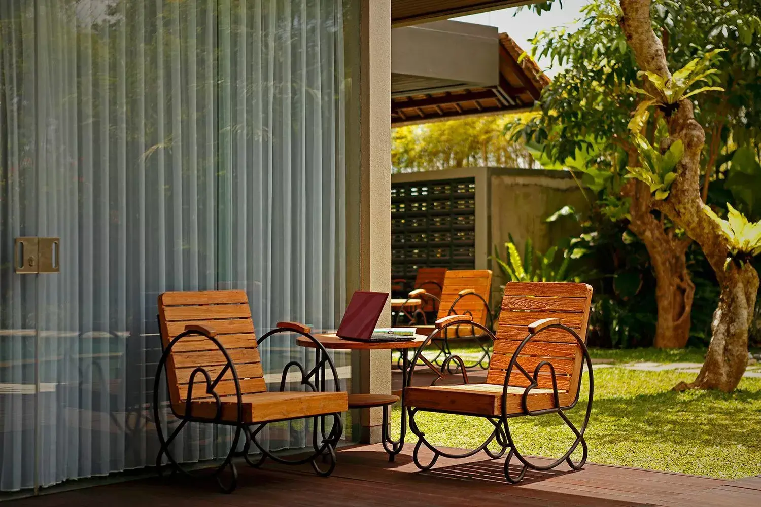 Garden view in Del Cielo Villa Jimbaran Garden view in Del Cielo Villa Jimbaran