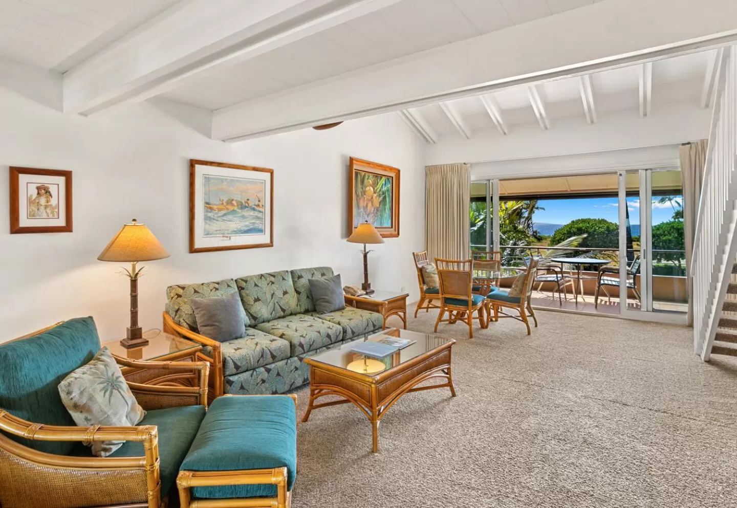 Living room in Aston Maui Kaanapali Villas