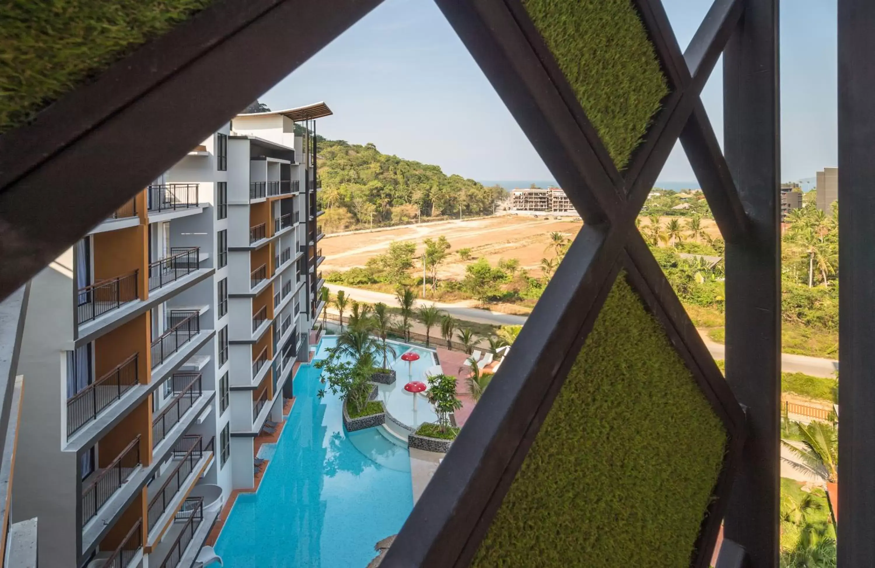 Balcony/Terrace, Pool View in Sea Seeker Krabi Resort - SHA Extra Plus