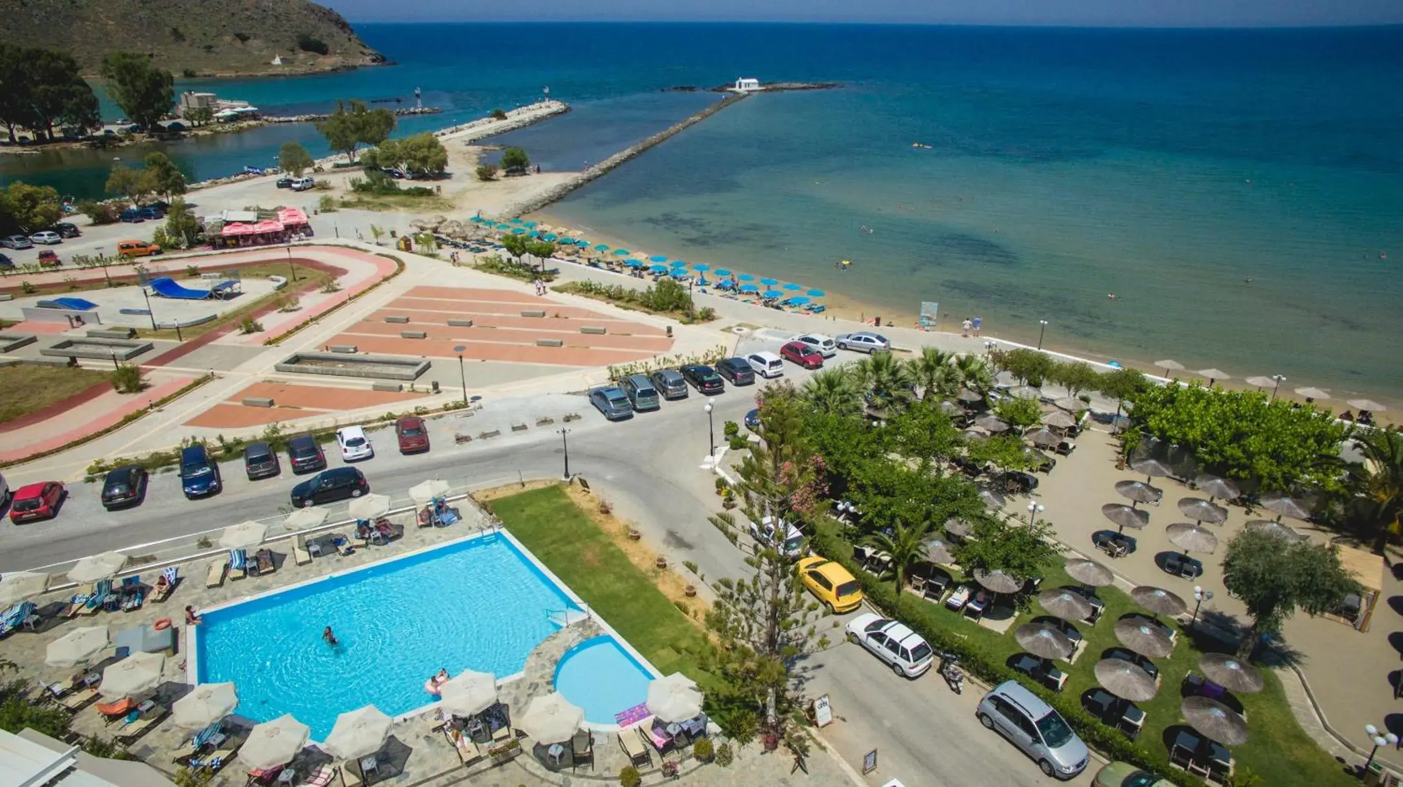 Bird's-eye View in Georgioupolis Beach Hotel