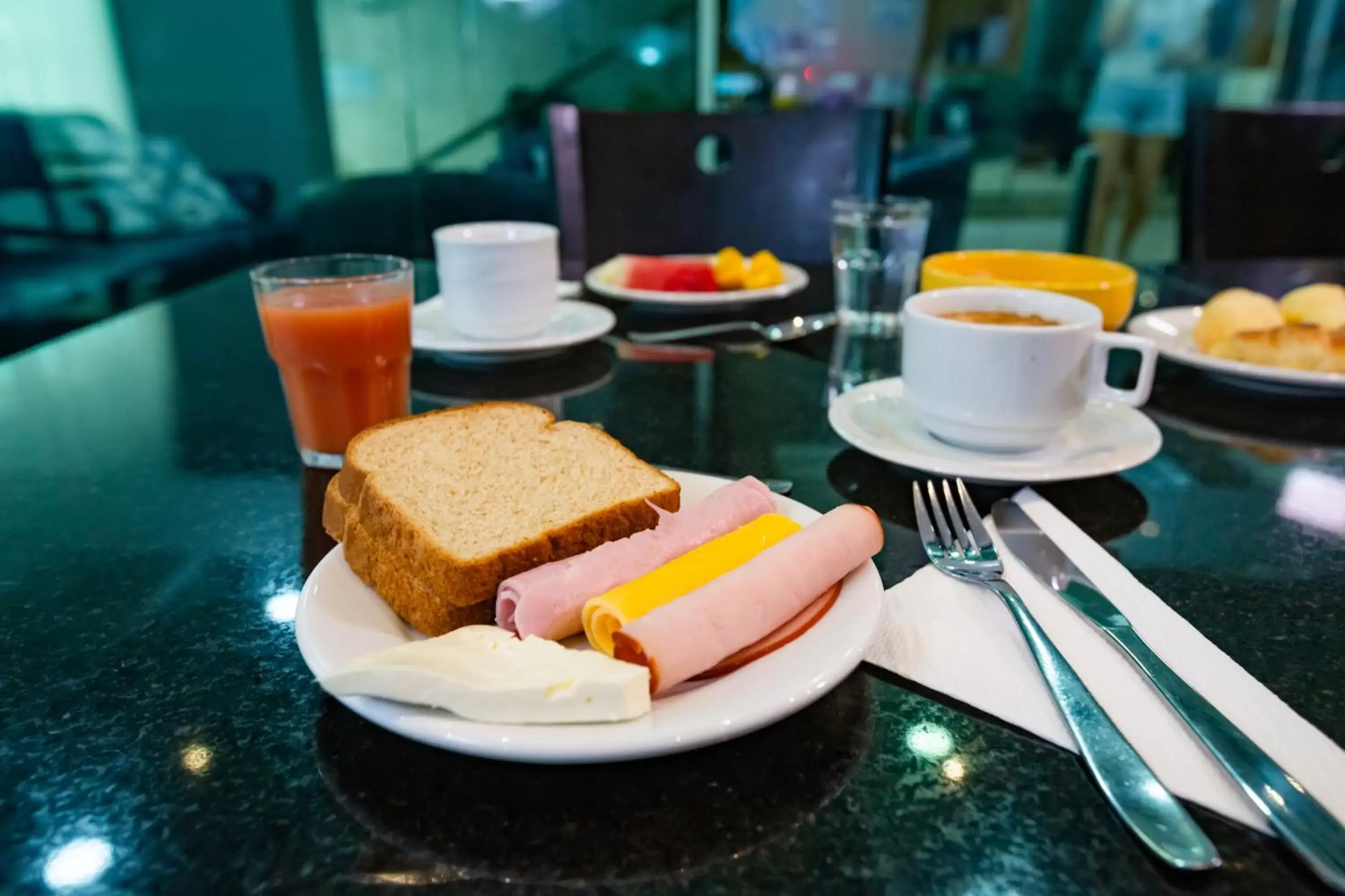 Buffet breakfast in Rio Design Copacabana Hotel