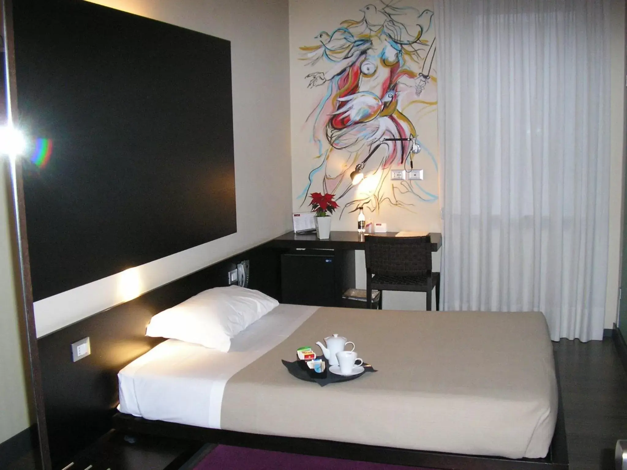 Bed in Art Hotel Udine