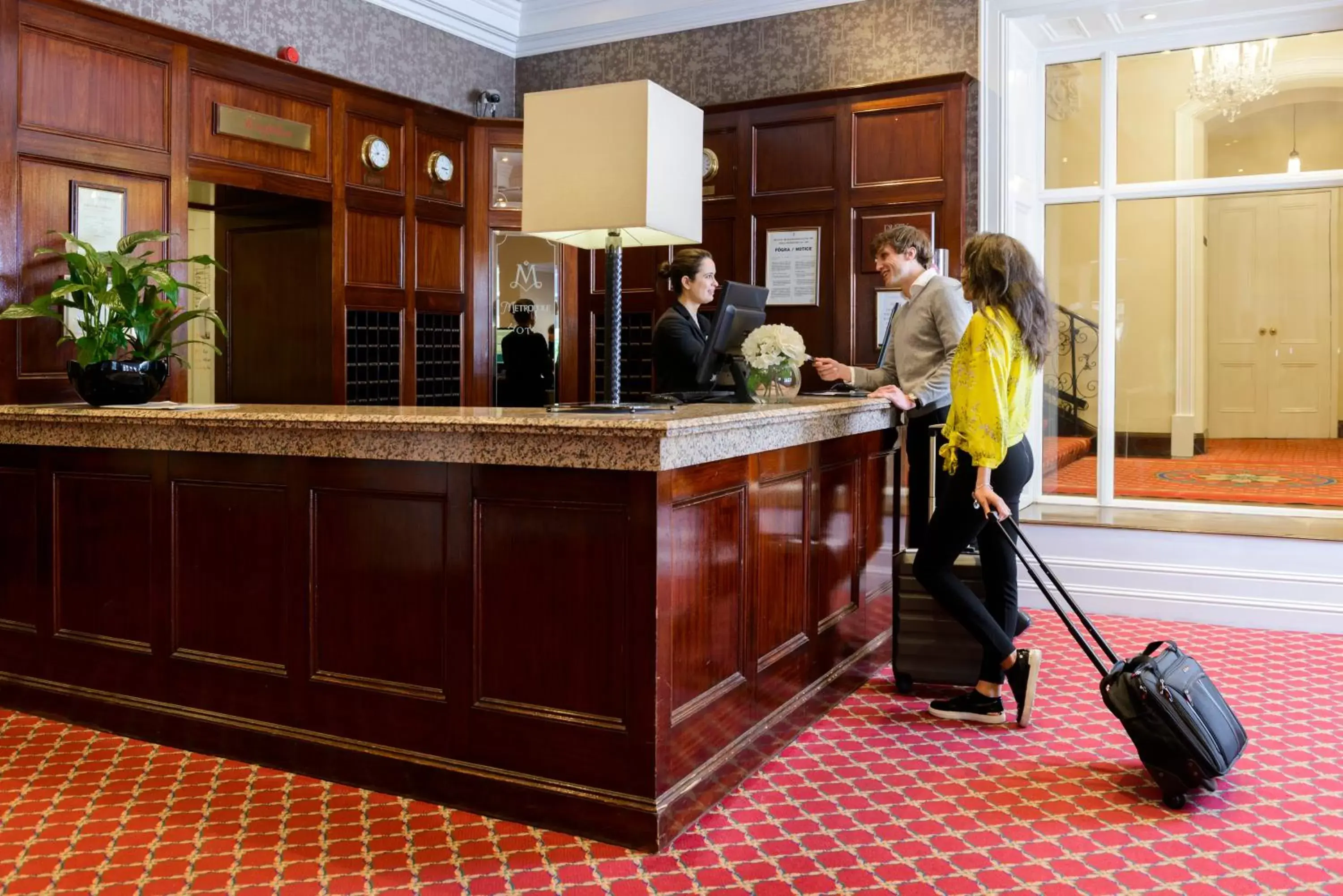 Lobby or reception in The Metropole Hotel Cork