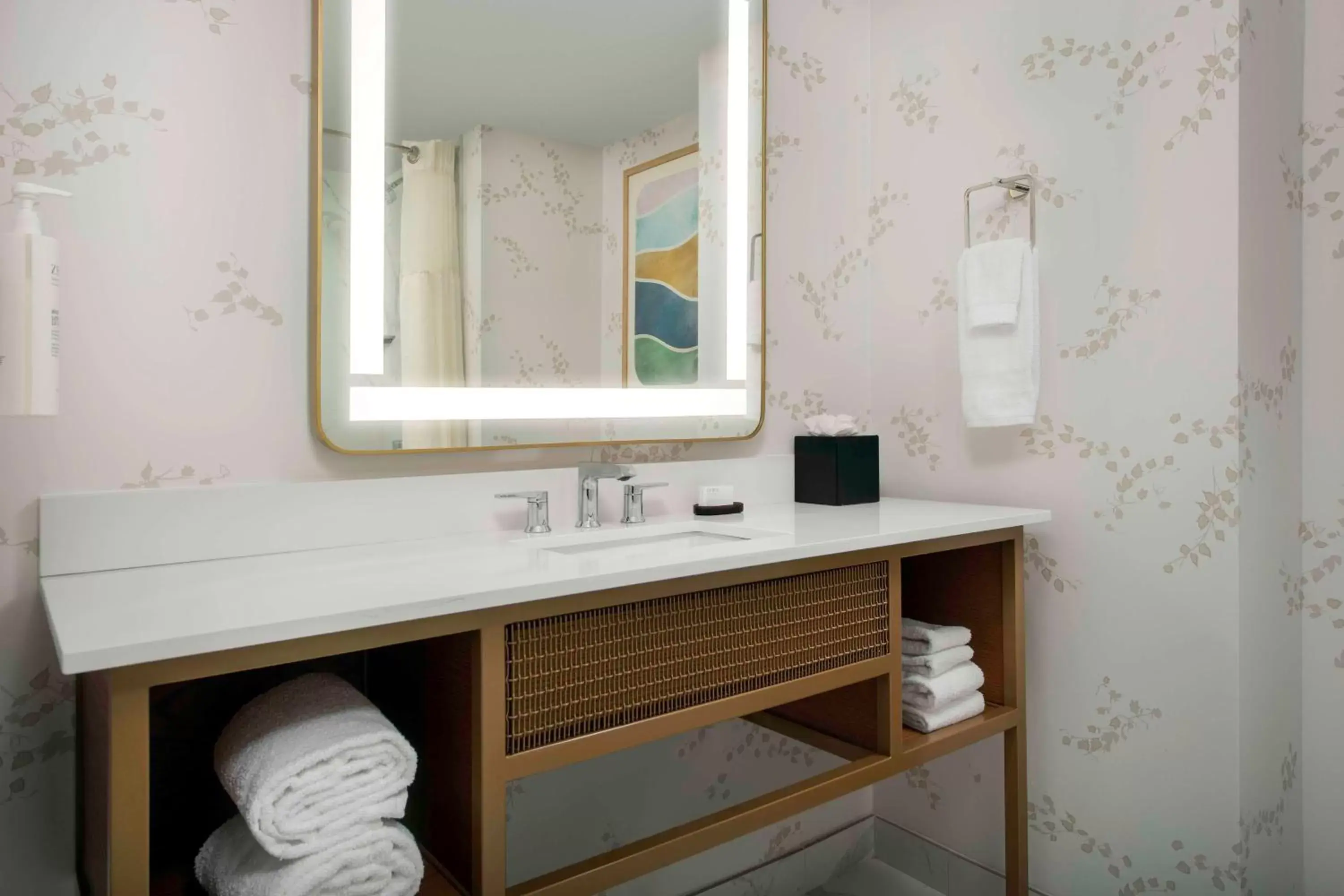 Bathroom in Embassy Suites by Hilton Dulles North Loudoun Bathroom in Embassy Suites by Hilton Dulles North Loudoun