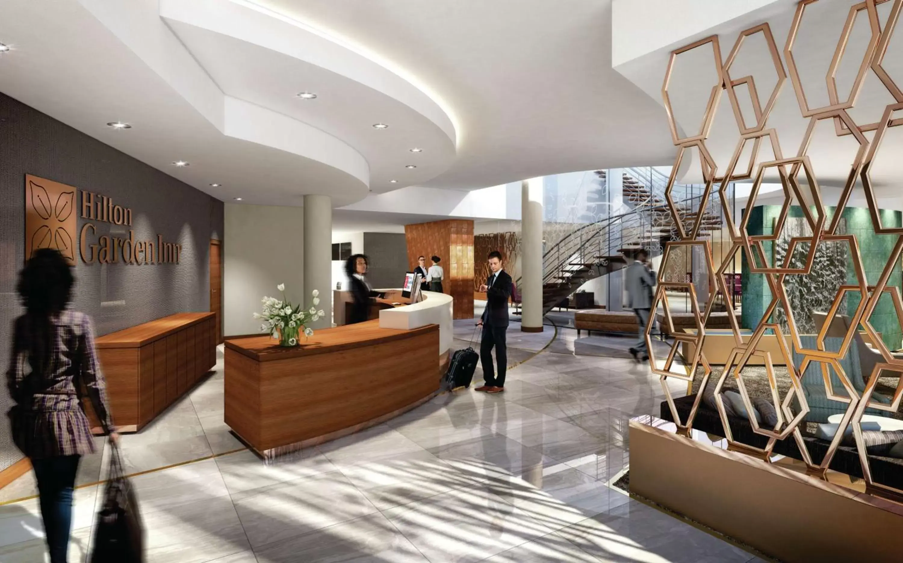 Lobby or reception, Lobby/Reception in Hilton Garden Inn Society Business Park