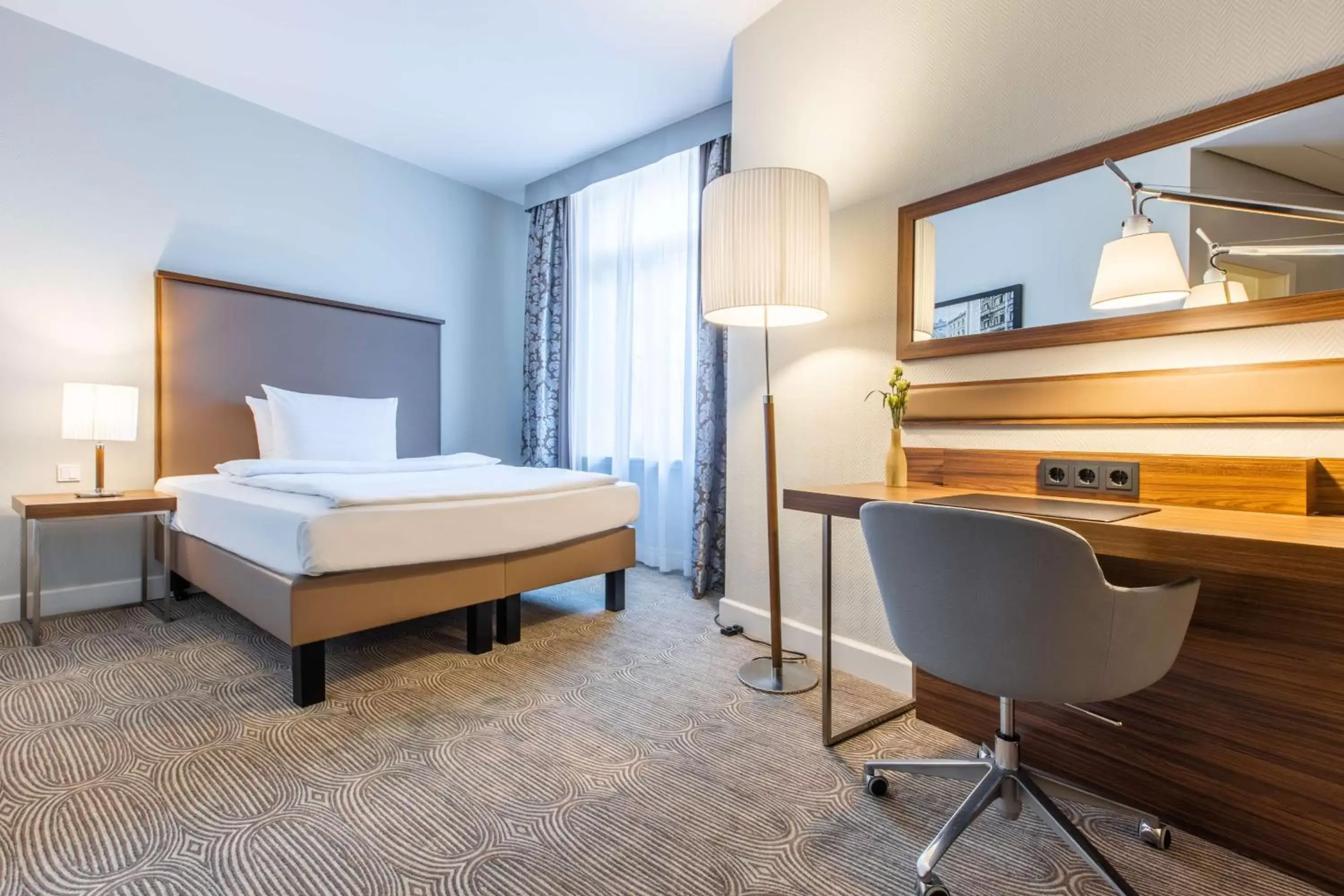 Bedroom, Bed in Radisson Blu Hotel Schwarzer Bock Wiesbaden Bedroom, Bed in Radisson Blu Hotel Schwarzer Bock Wiesbaden