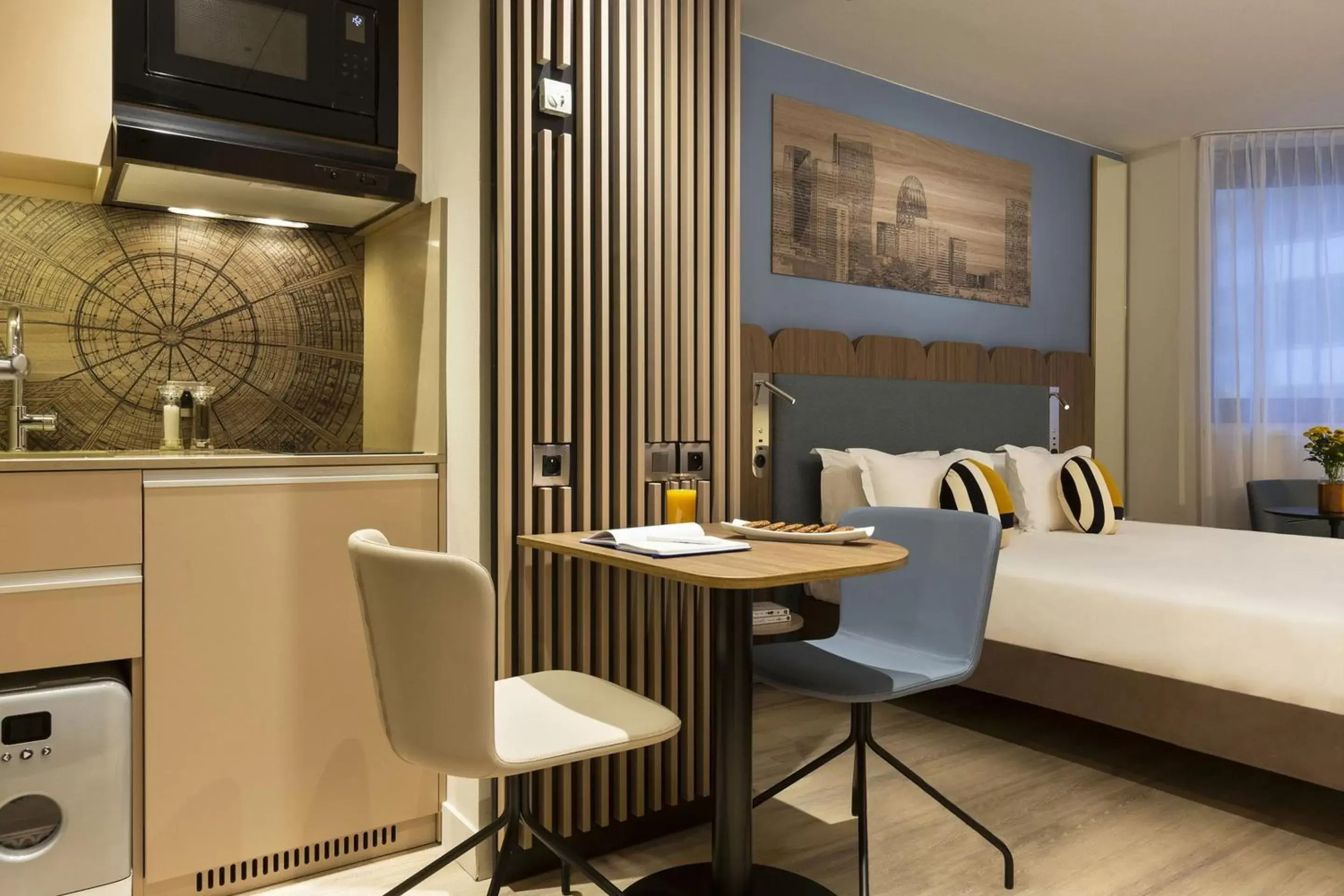 Bed in Citadines La Défense Paris Bed in Citadines La Défense Paris