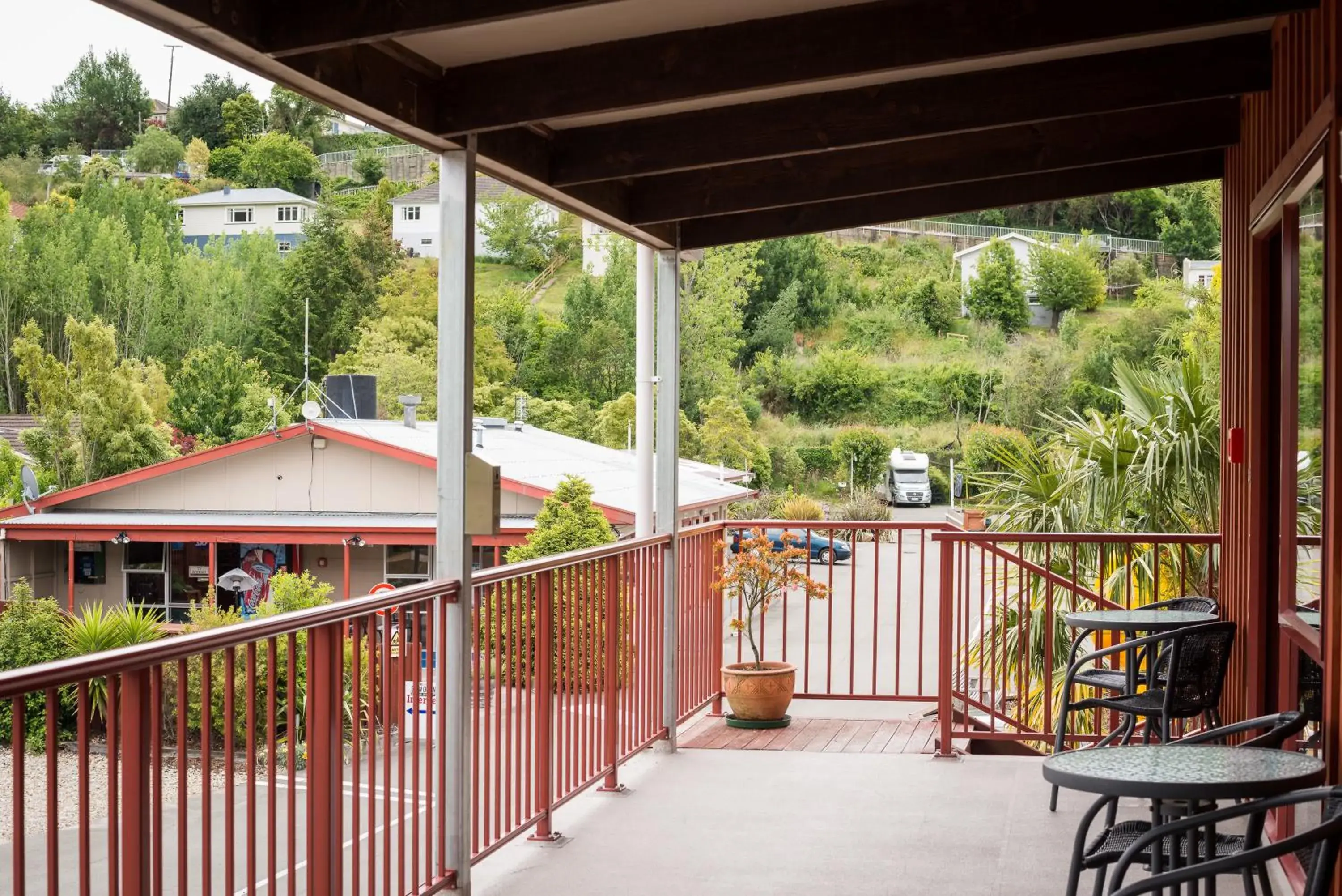 Balcony/Terrace in Nelson City TOP 10 Holiday Park
