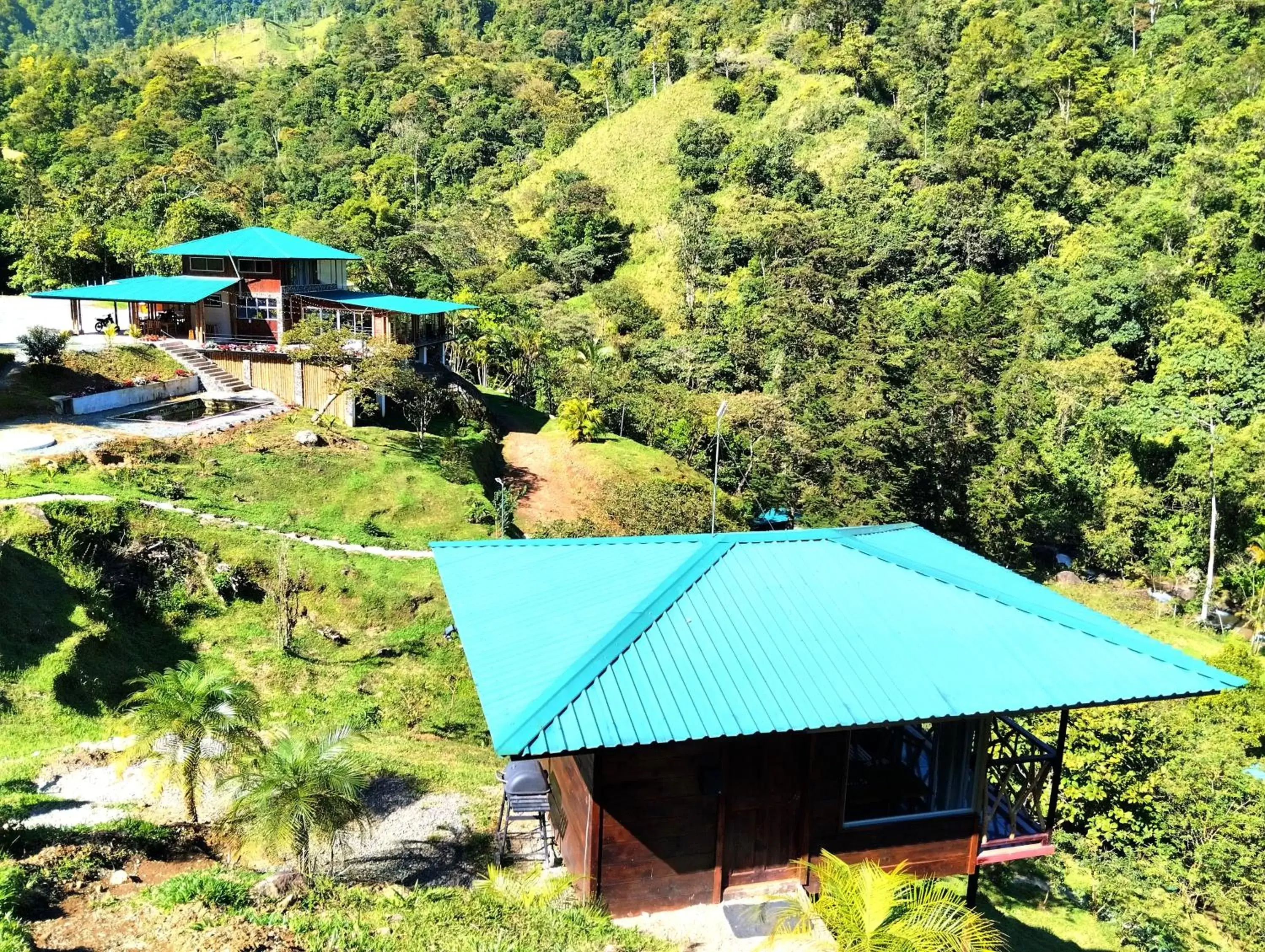 Restaurant/places to eat, Bird's-eye View in Hotel Rivel - Adventure & Nature Retreat