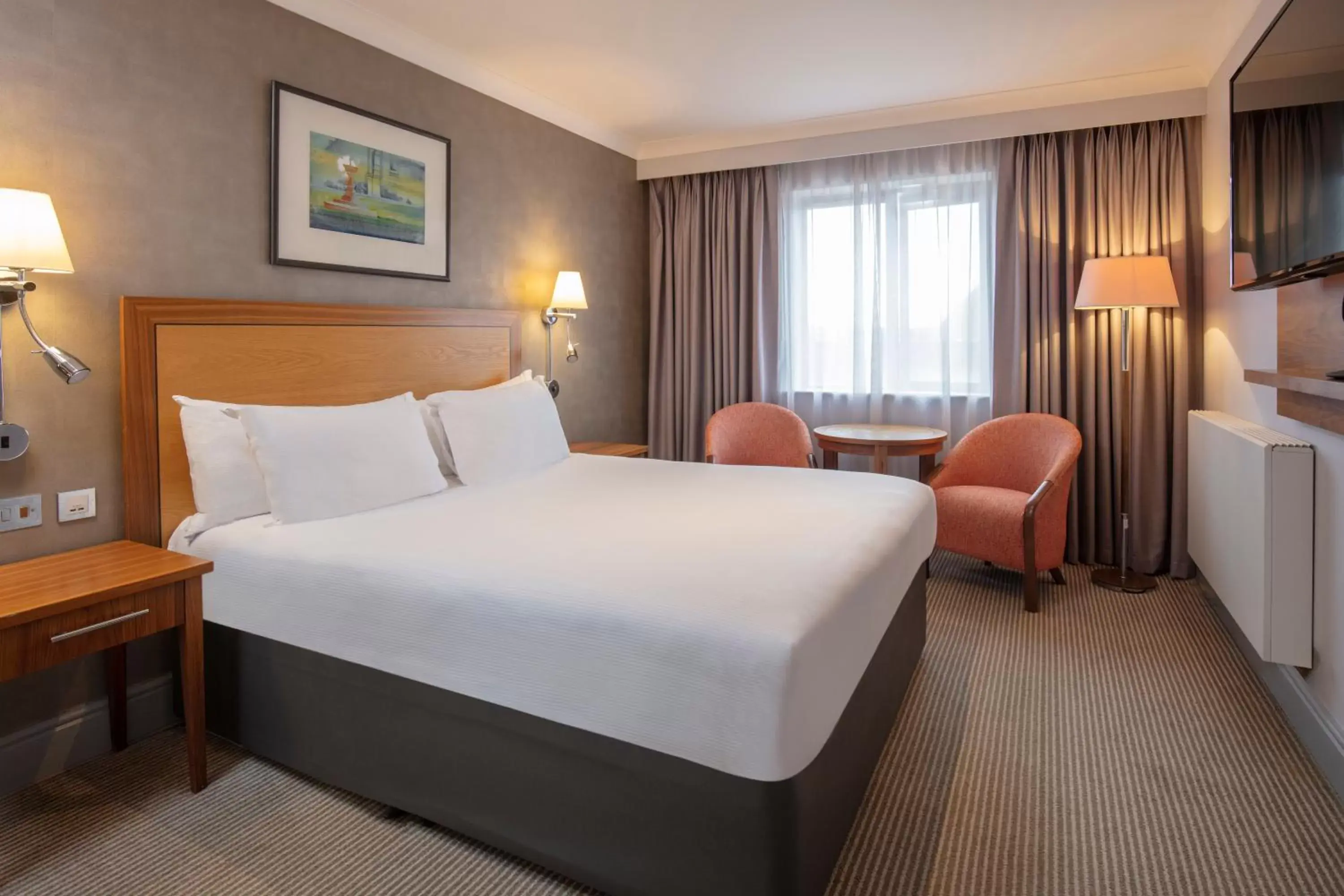 Bed in Cambridge Belfry Hotel & Spa
