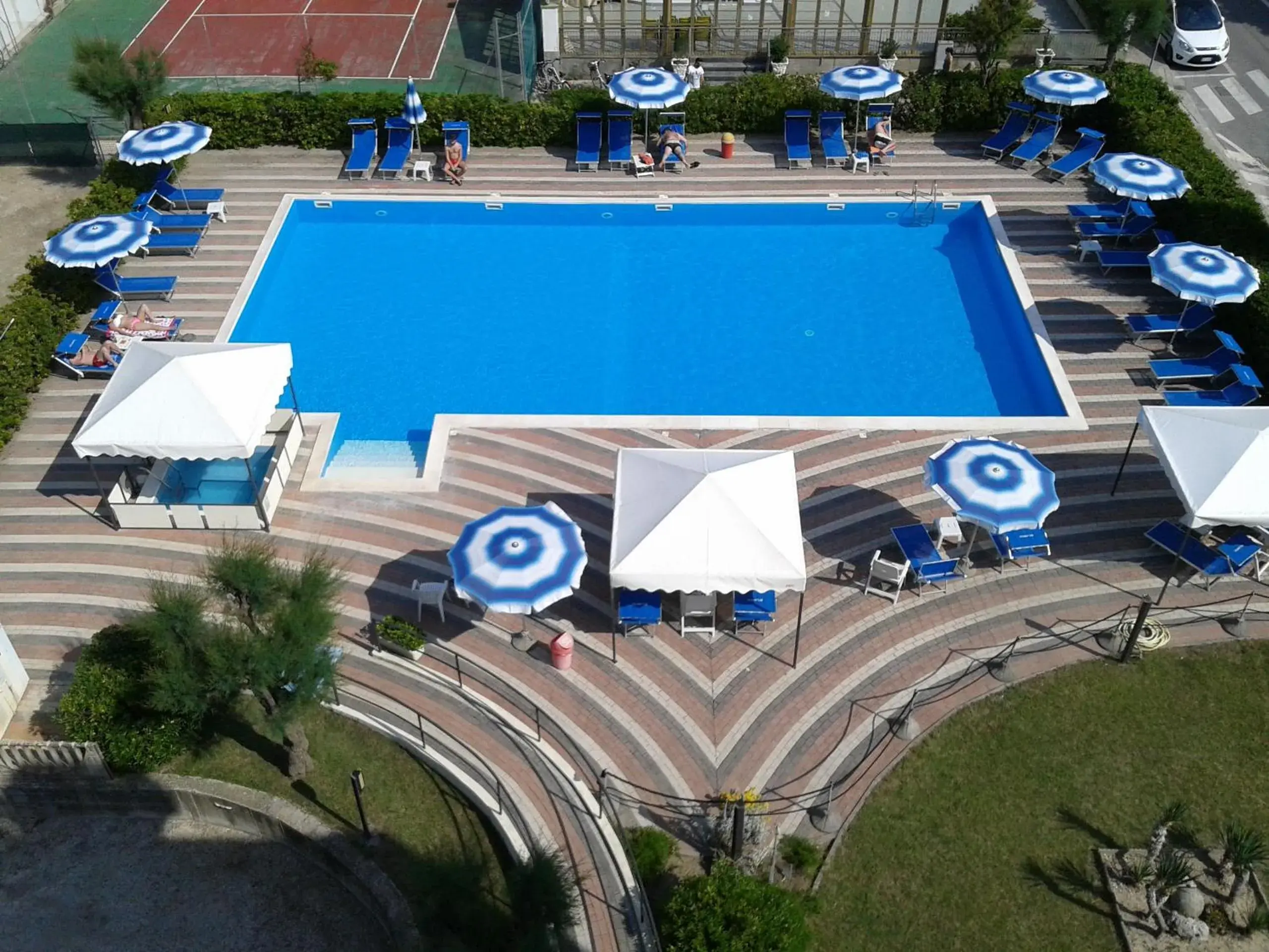 Pool View in Hotel Atlantic