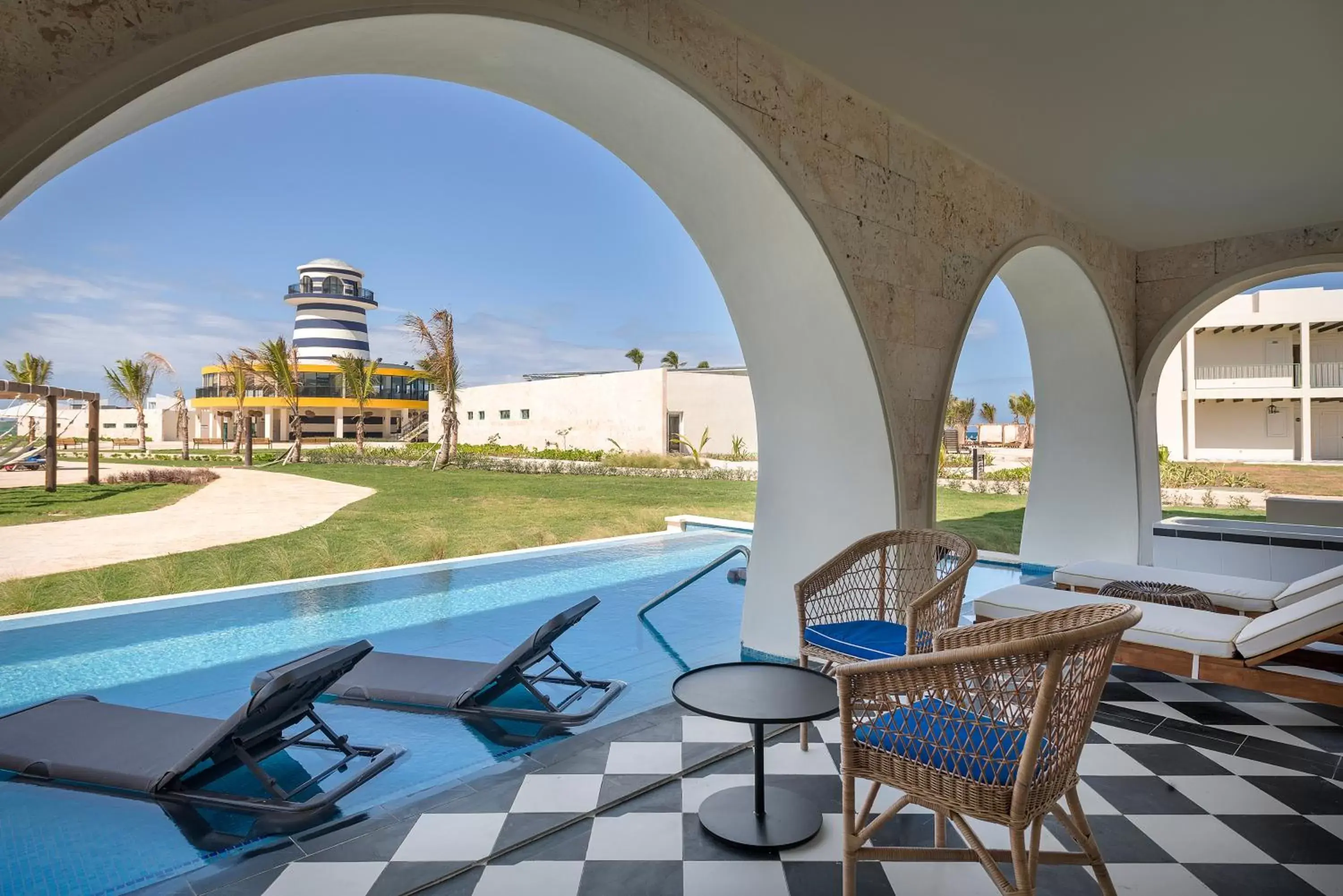 Swimming Pool in Ocean el Faro Resort - All Inclusive