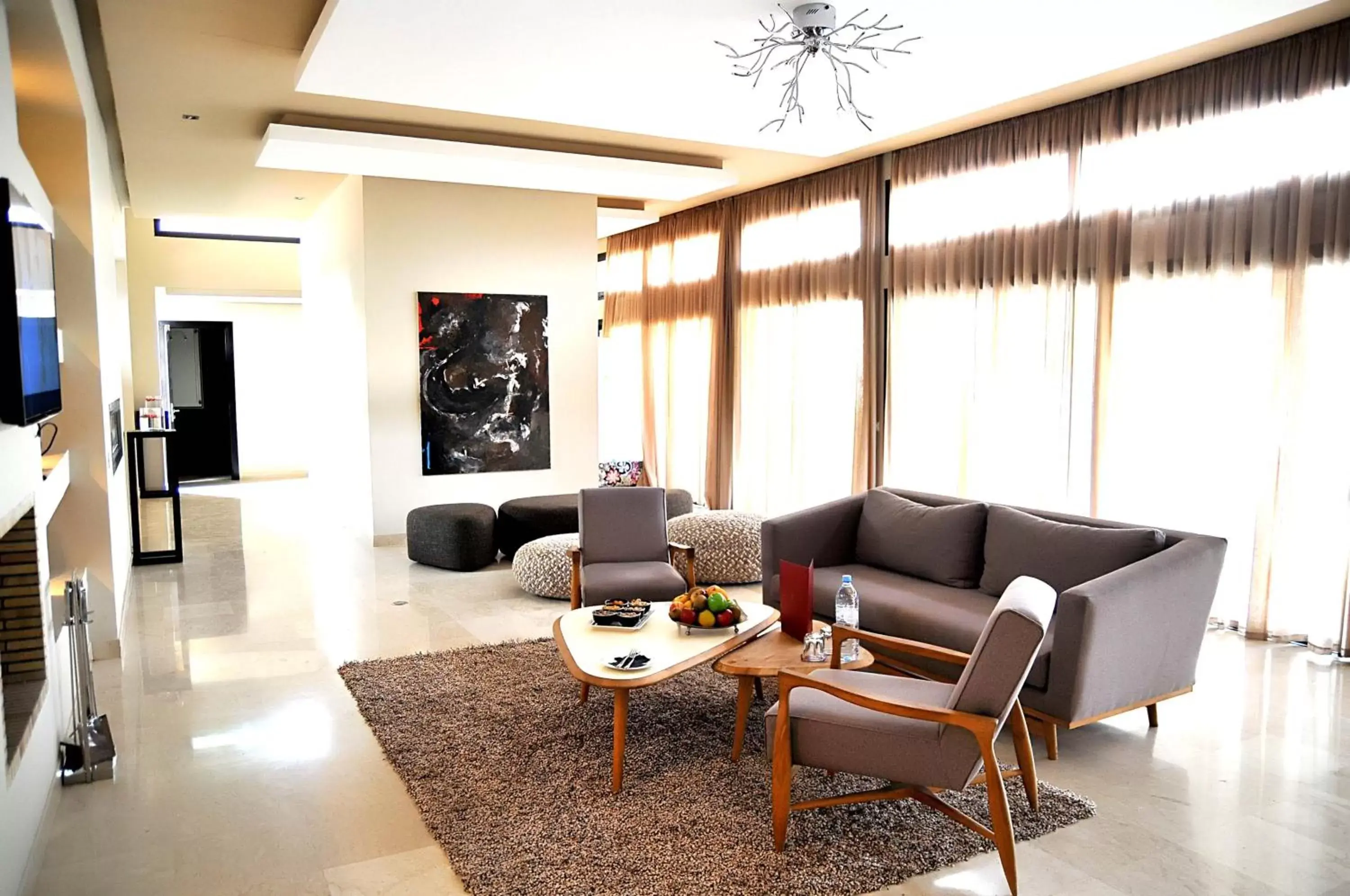 Living room, Lounge/Bar in Al Maaden Villa Hotel & Spa