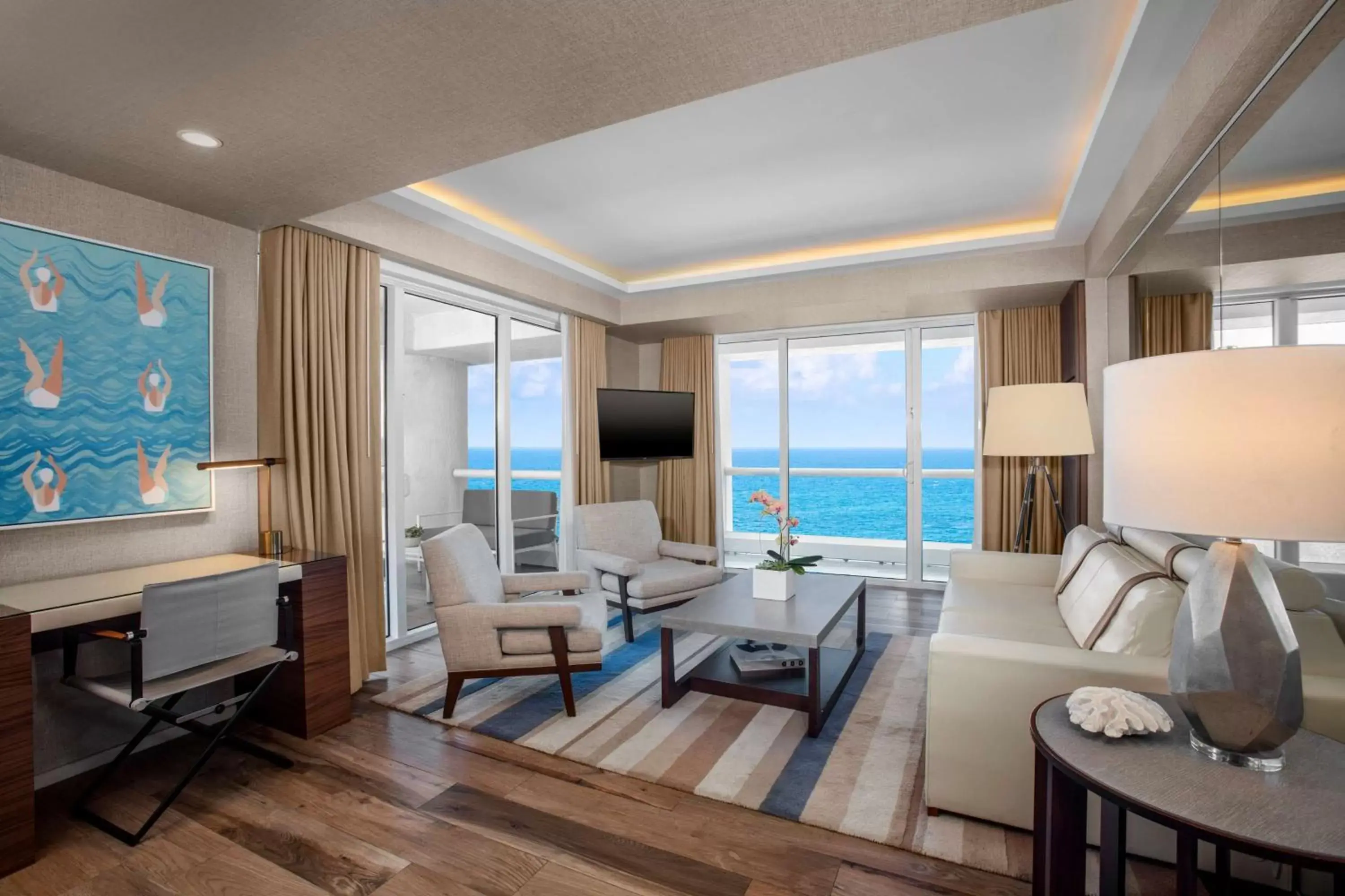 Bedroom, Seating Area in Conrad Fort Lauderdale Beach
