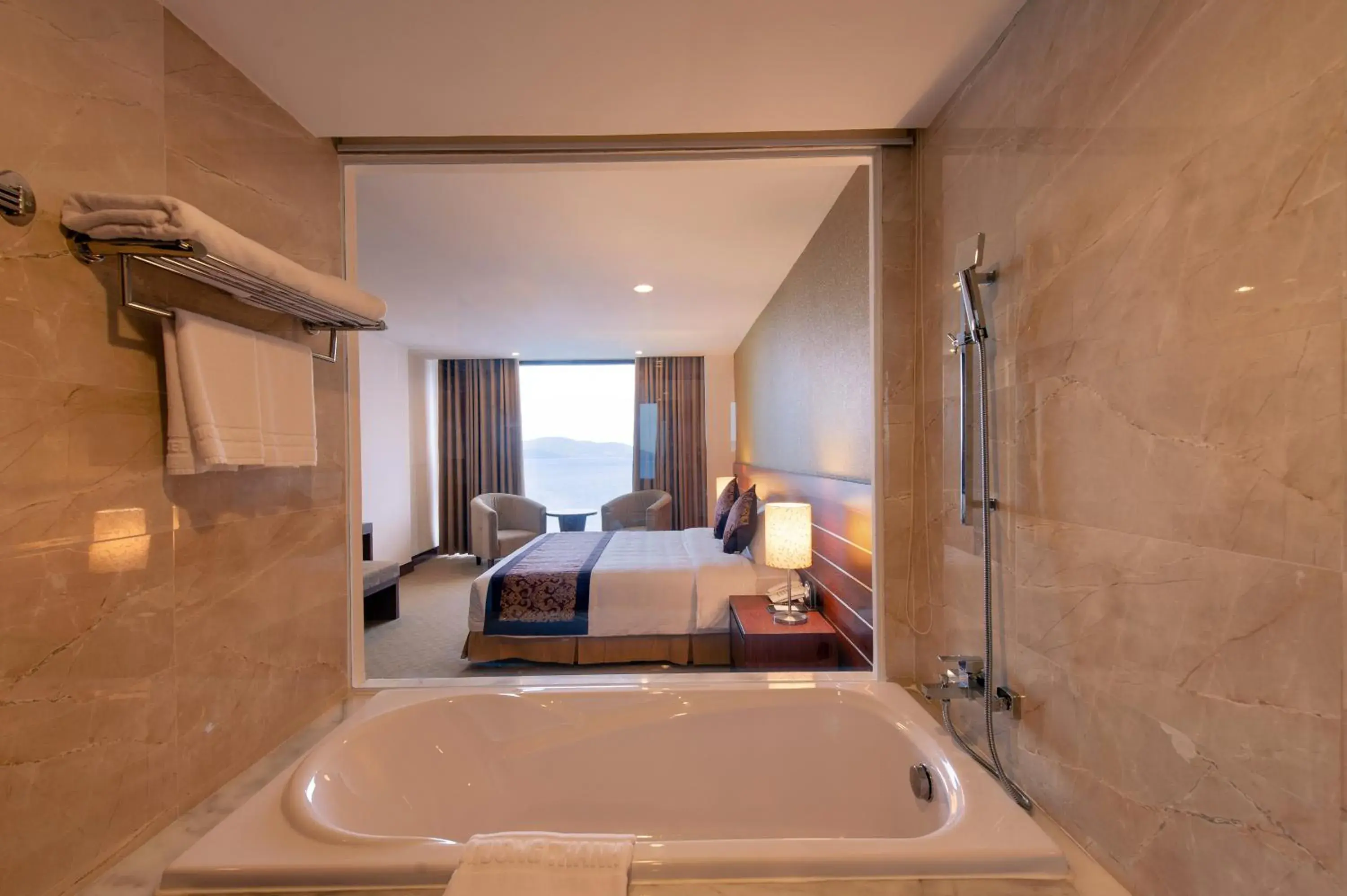 Mountain view, Bathroom in Muong Thanh Grand Nha Trang Hotel