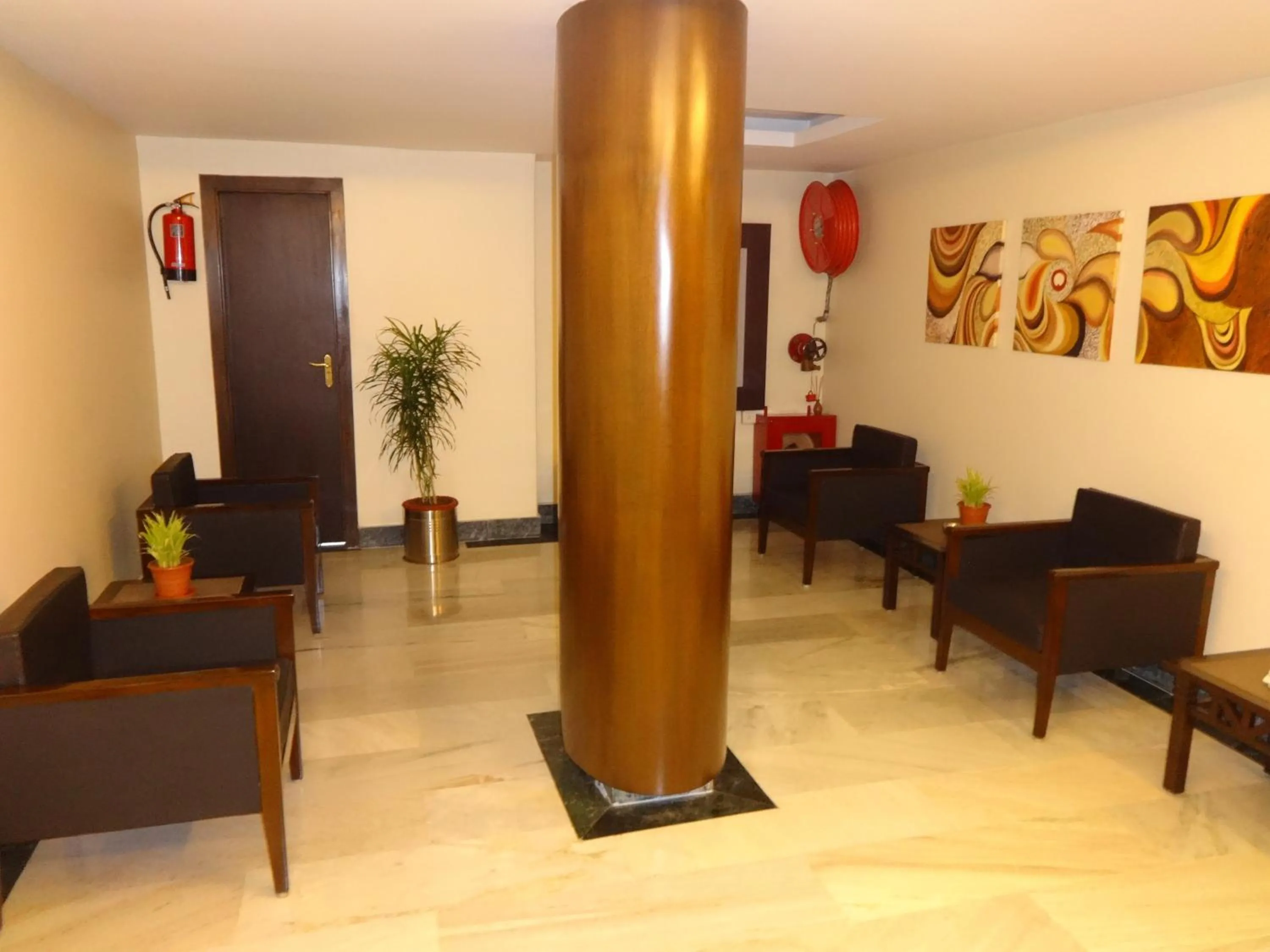 Seating area in Capitol Residency