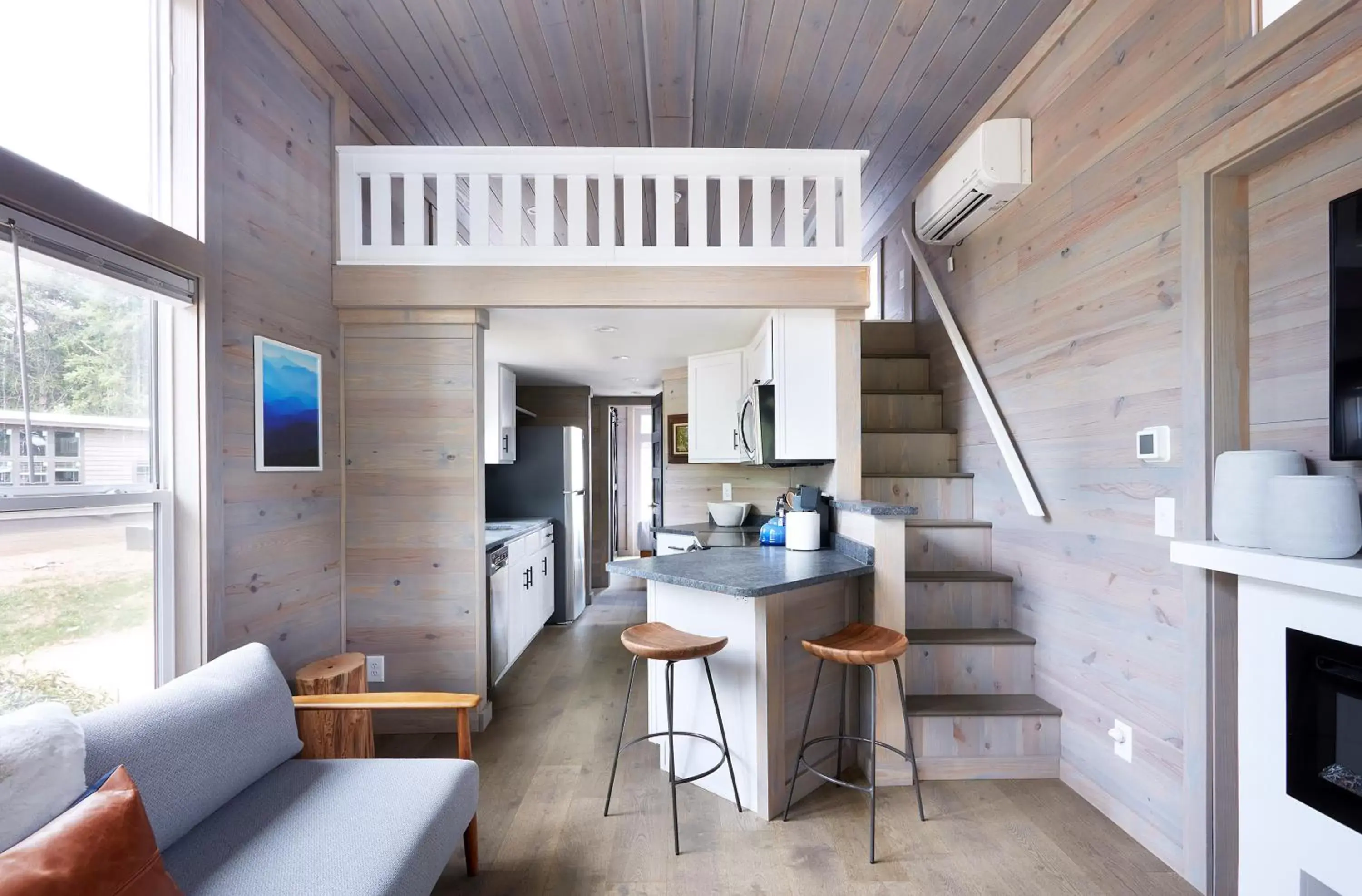 Seating Area in Asheville River Cabins