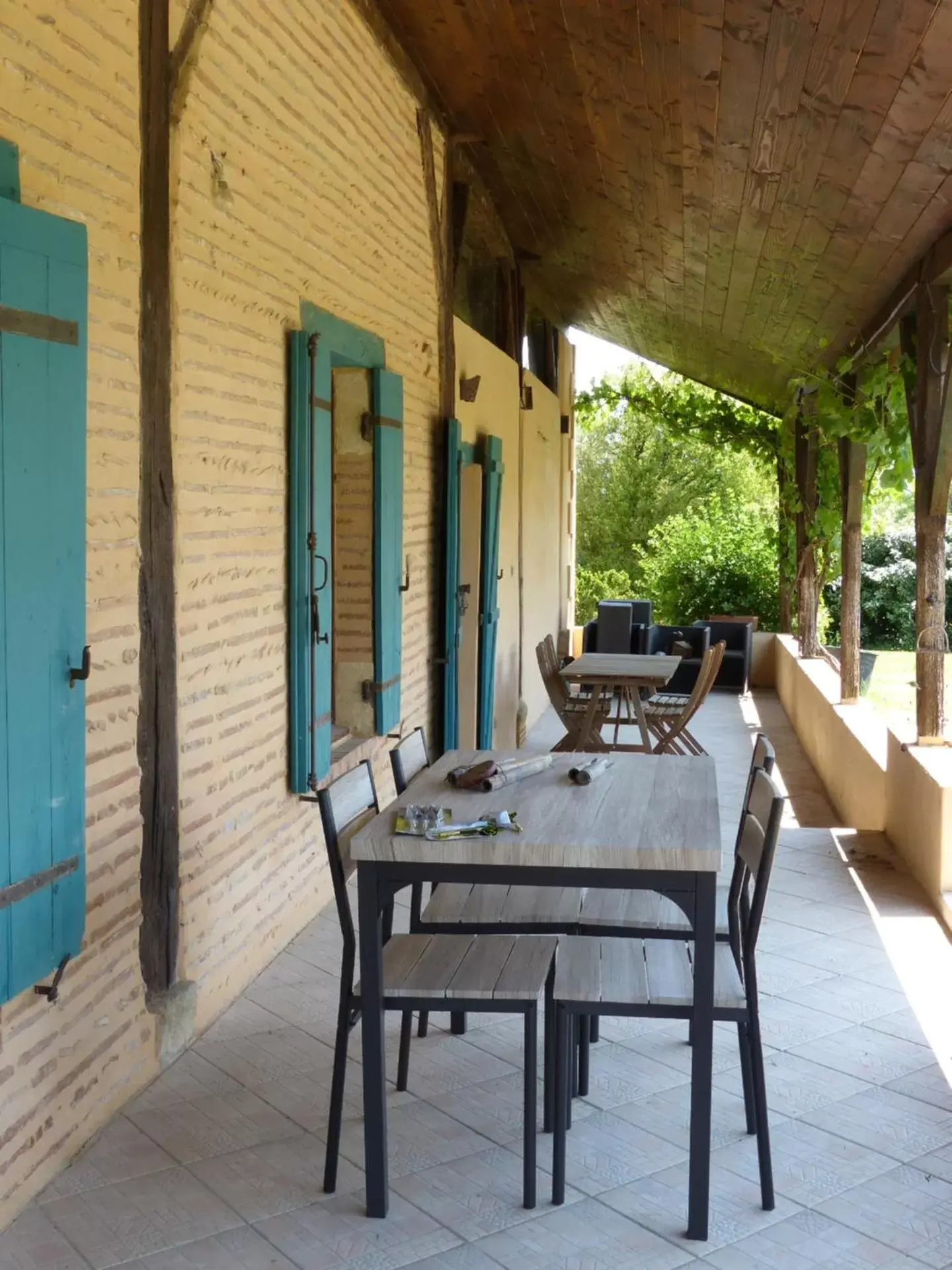 Garden view in Les Terrasses des Mimosas