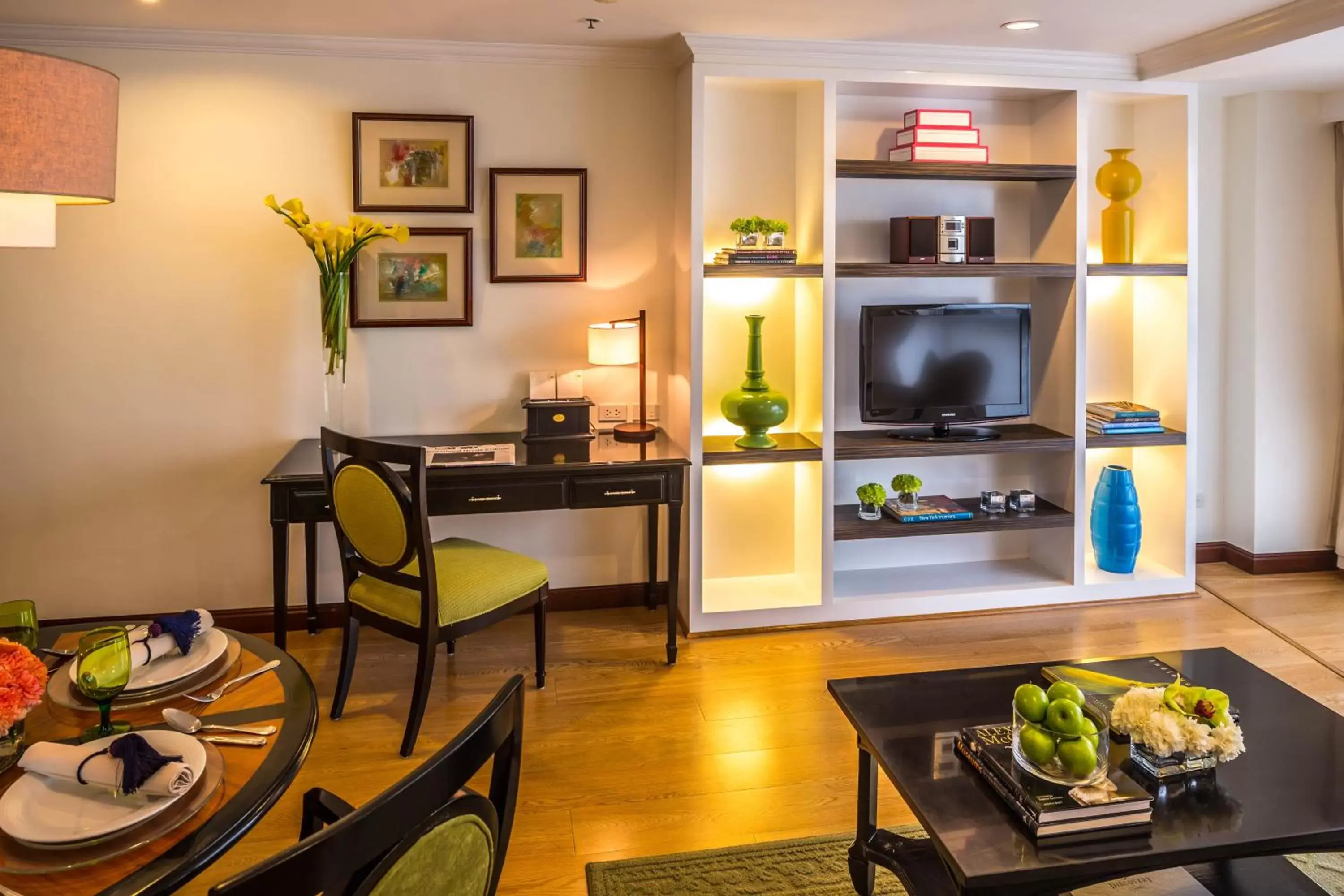 Seating area in Discovery Suites Manila, Philippines