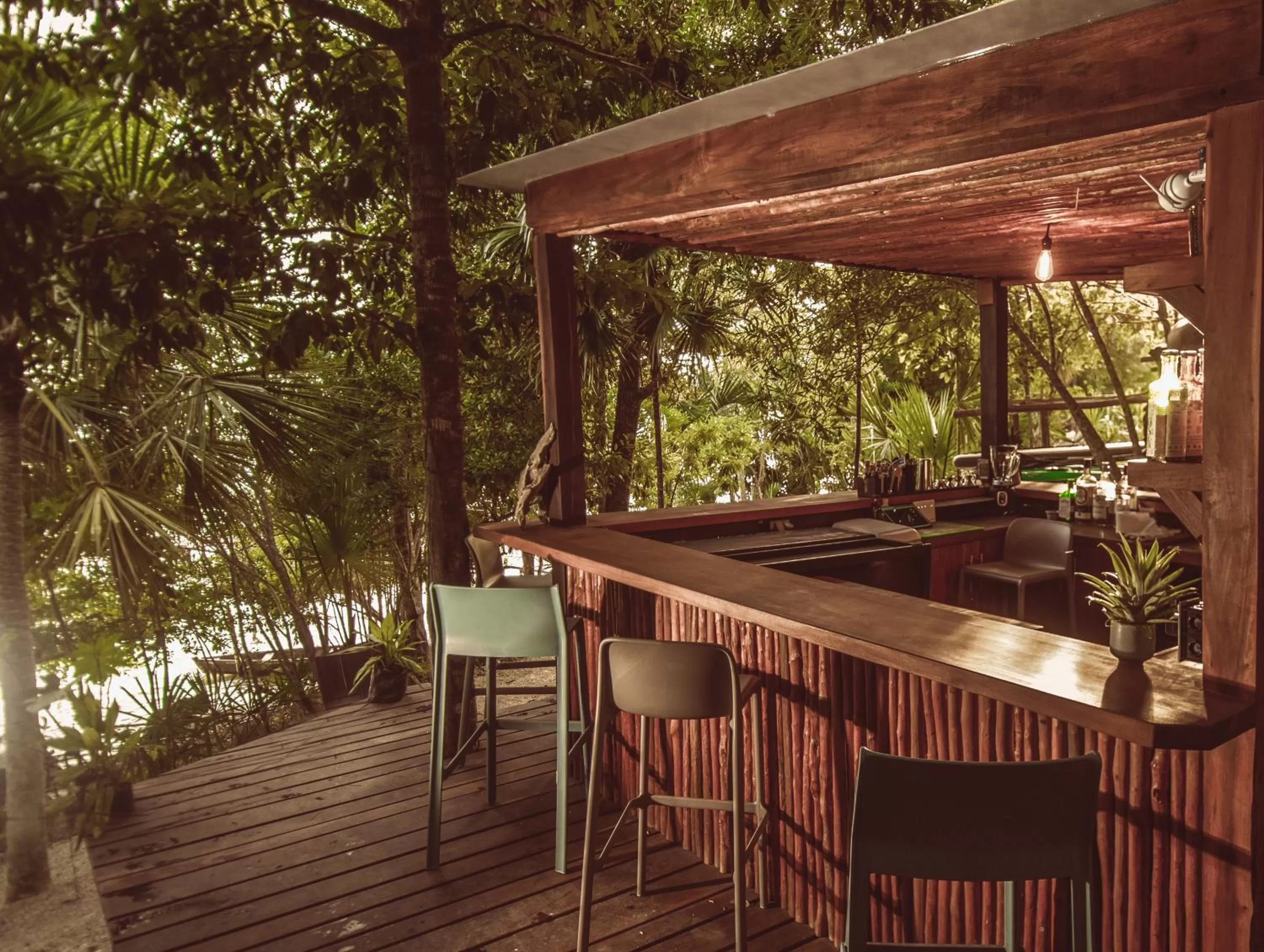 Lounge or bar in MBH Maya Bacalar Hotel Boutique