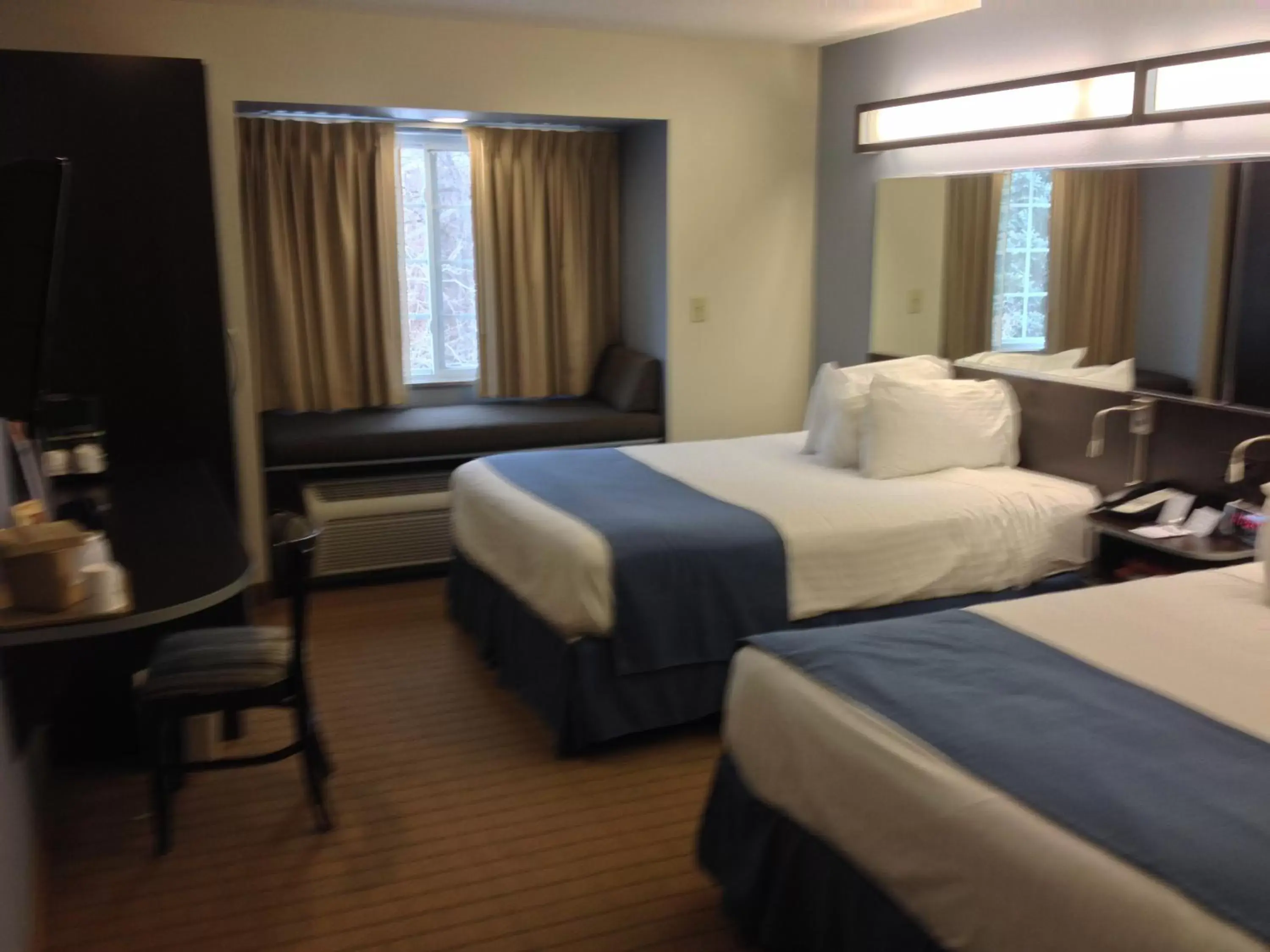 2 Queen Bed, Mobility/Hearing Accessible Room, Roll-In Shower, Non-Smoking in Microtel Inn & Suites Bath