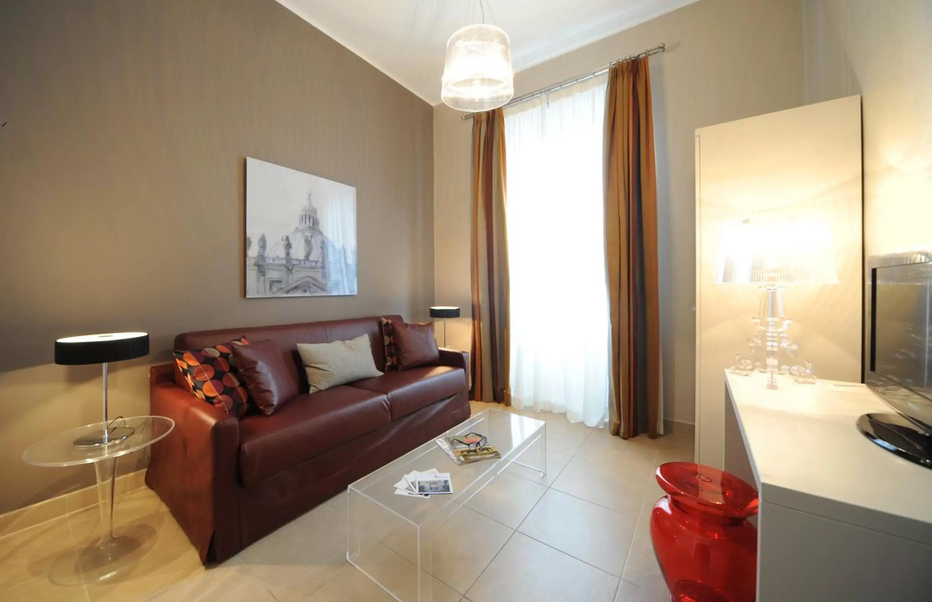 Living room in Trianon Borgo Pio Aparthotel