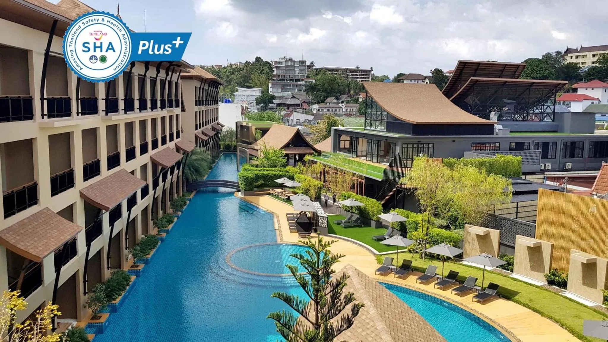 Pool view in Aurico Kata Resort & Spa - SHA Extra Plus