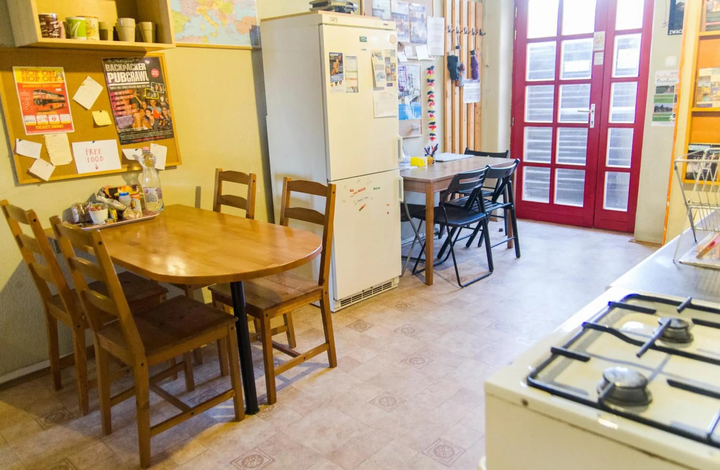 Dining Area in 7x24 Central Hostel