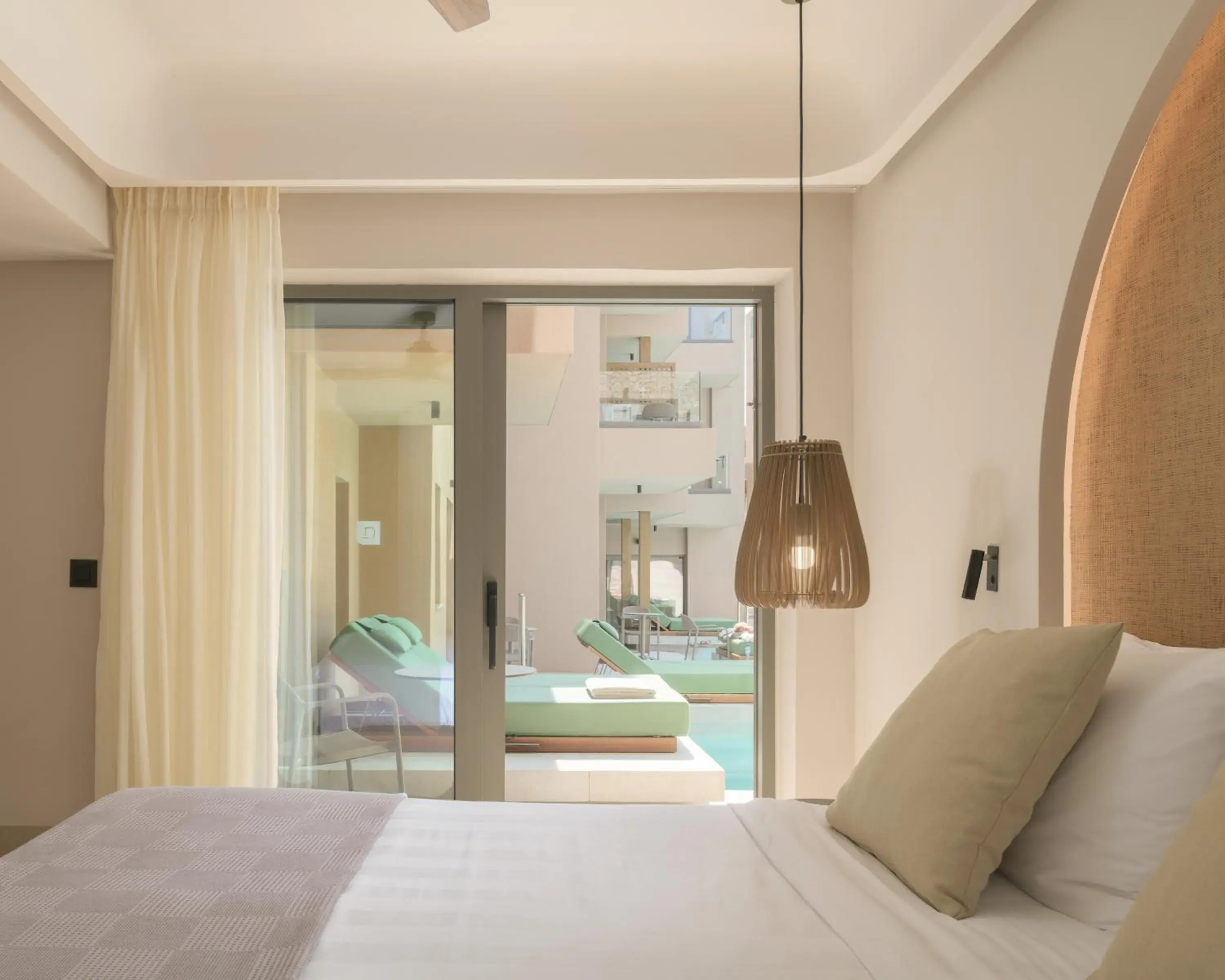 Bedroom in Paralos Venus Suites Adults Only