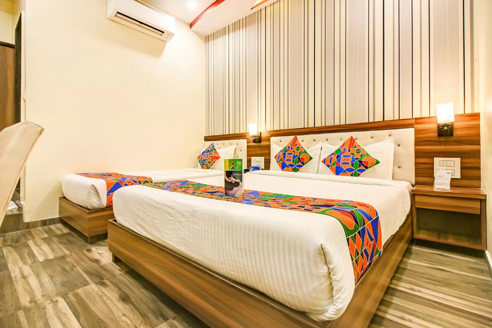 View (from property/room), Bed in FabHotel Axis International - Nr Mumbai International Airport View (from property/room), Bed in FabHotel Axis International - Nr Mumbai International Airport