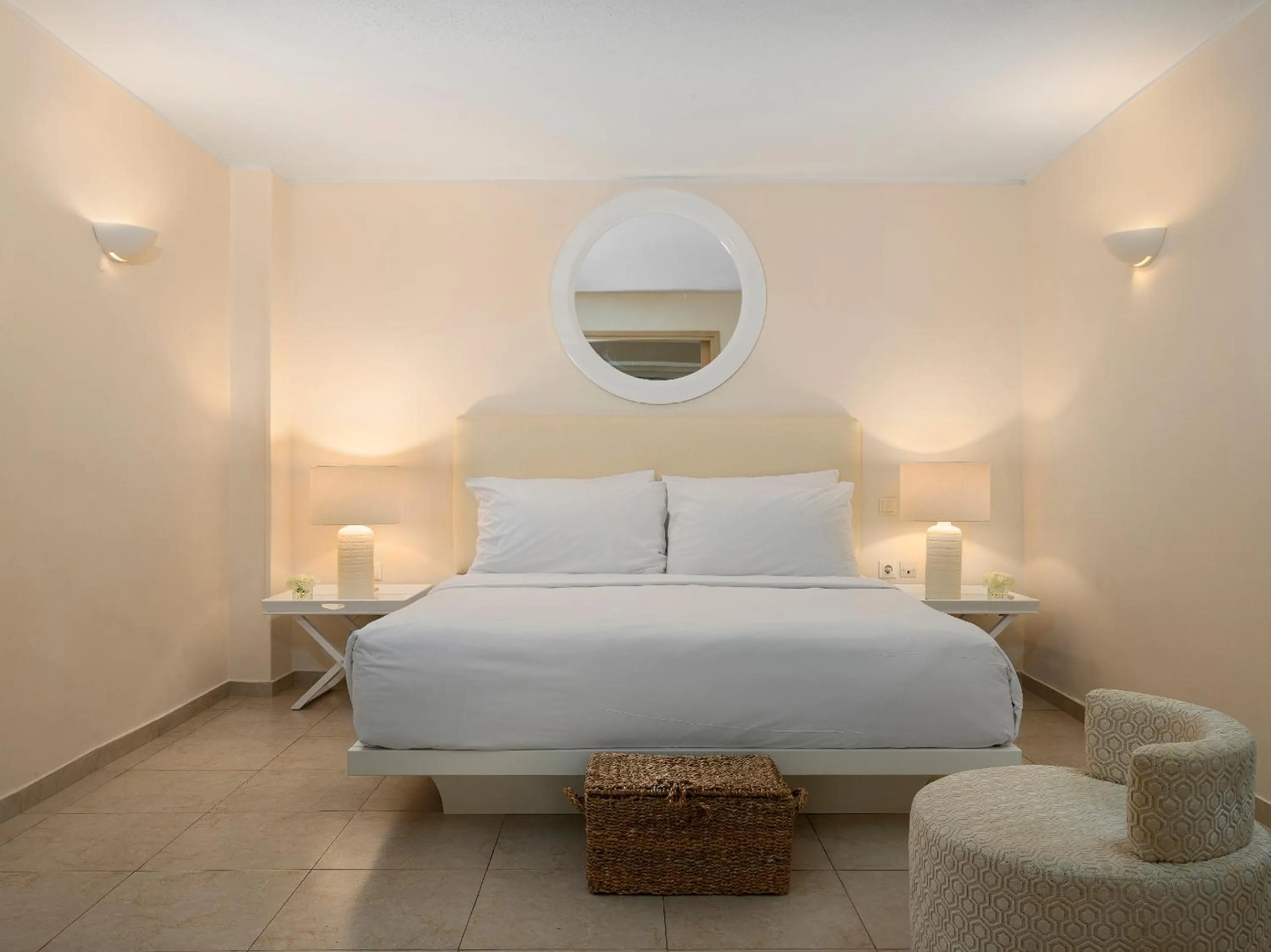 Bed in Grecotel Creta Palace
