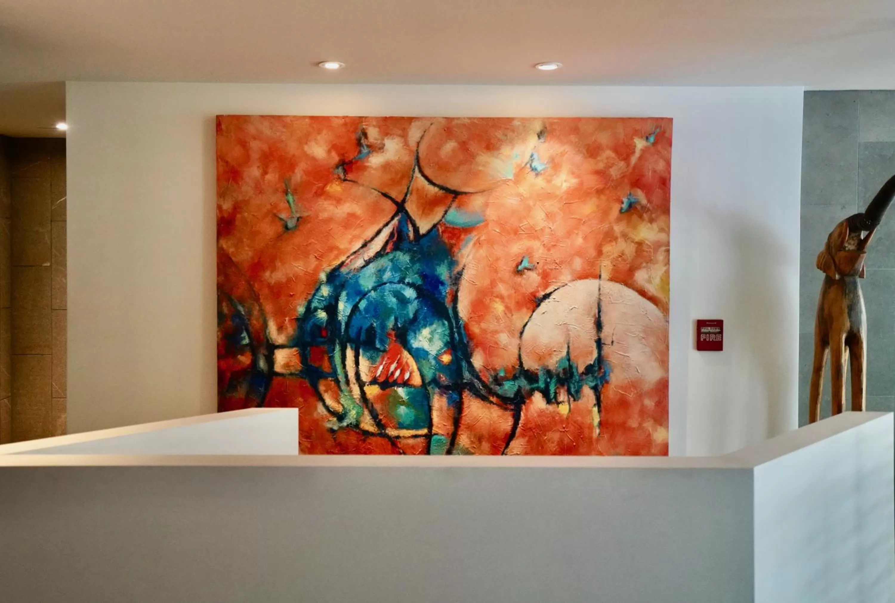 Lobby or reception in Hotel La Croix