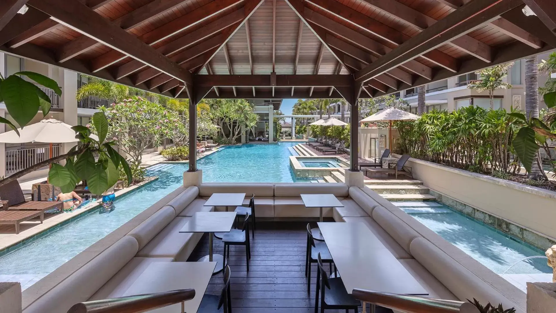Restaurant/places to eat, Swimming Pool in Oaks Casuarina Santai Resort