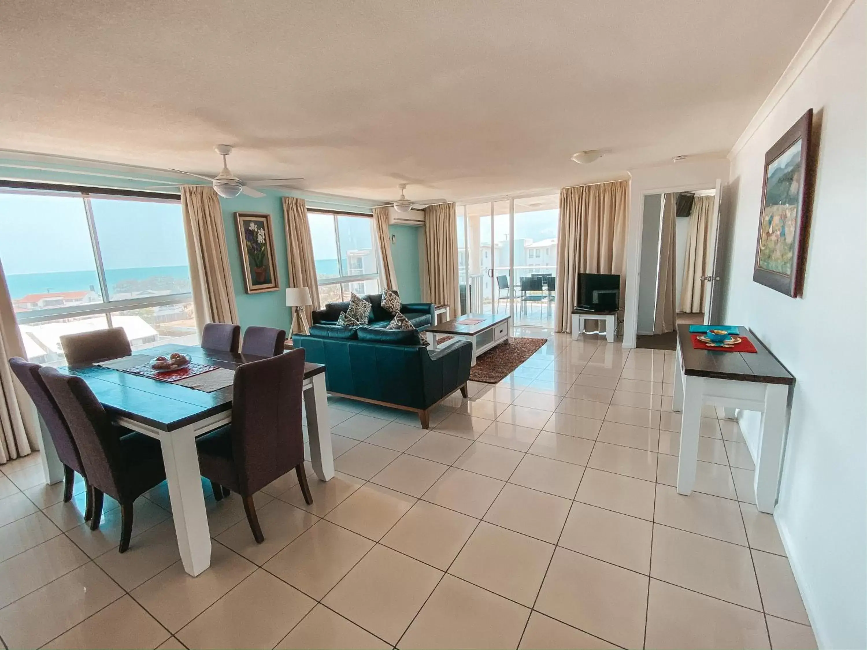 Living room, Dining Area in Bargara Blue Resort