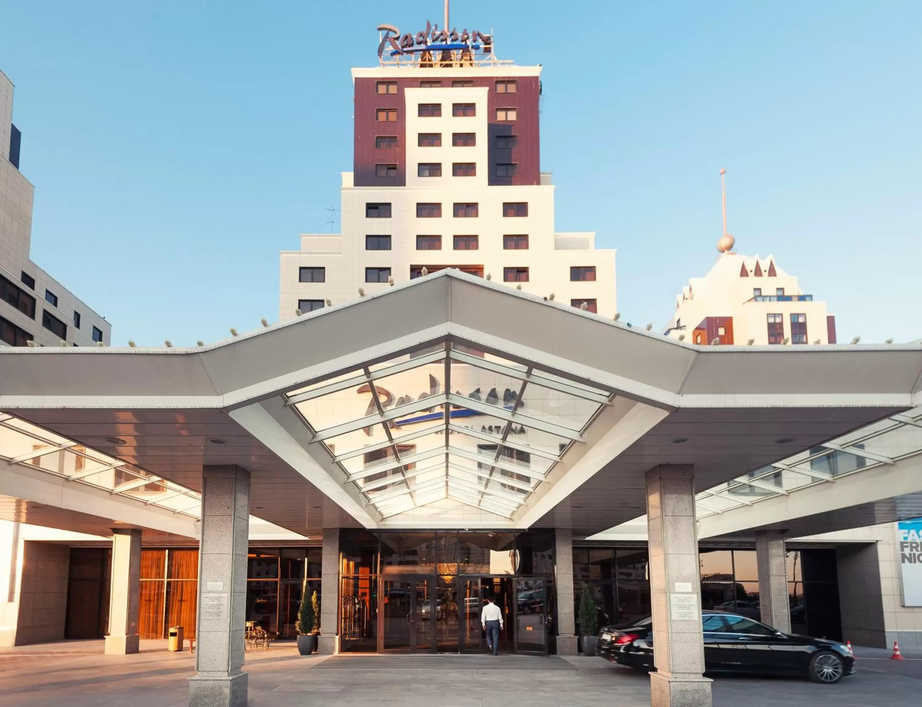 Facade/entrance, Property Building in Radisson Hotel Astana