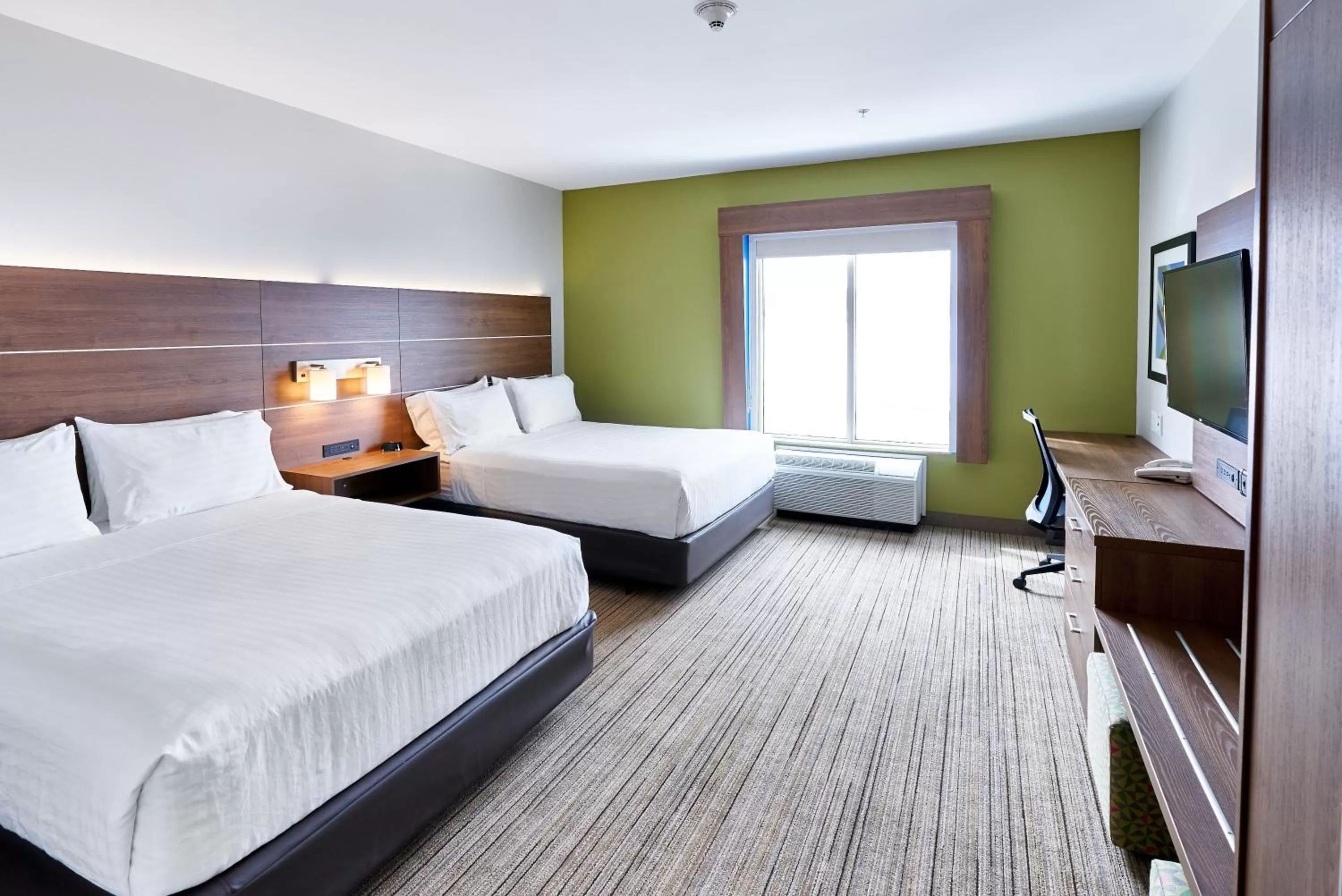Photo of the whole room, Bed in Holiday Inn Express Hotel & Suites Dieppe Airport by IHG