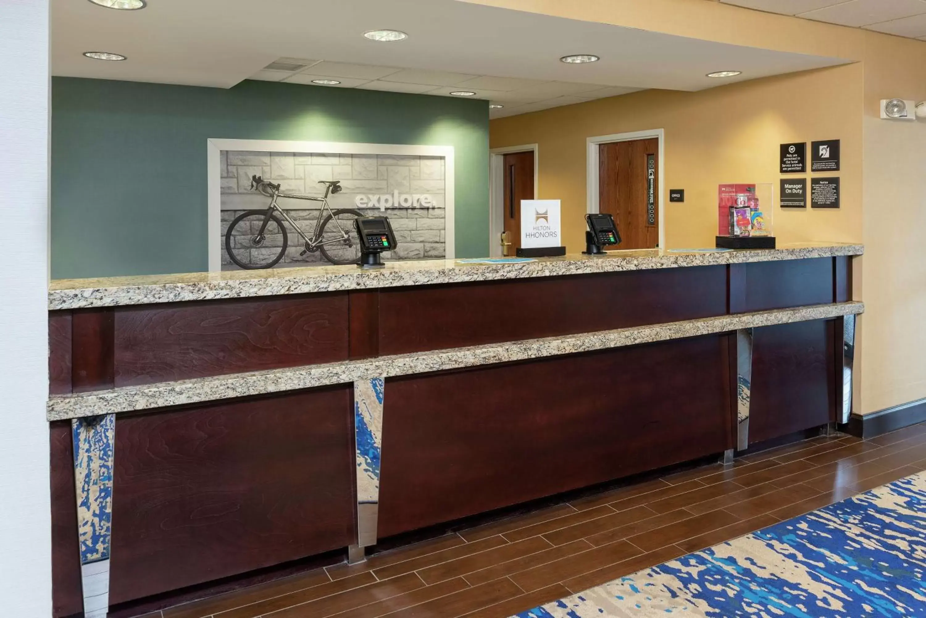 Lobby or reception in Hampton Inn East Lansing Lobby or reception in Hampton Inn East Lansing