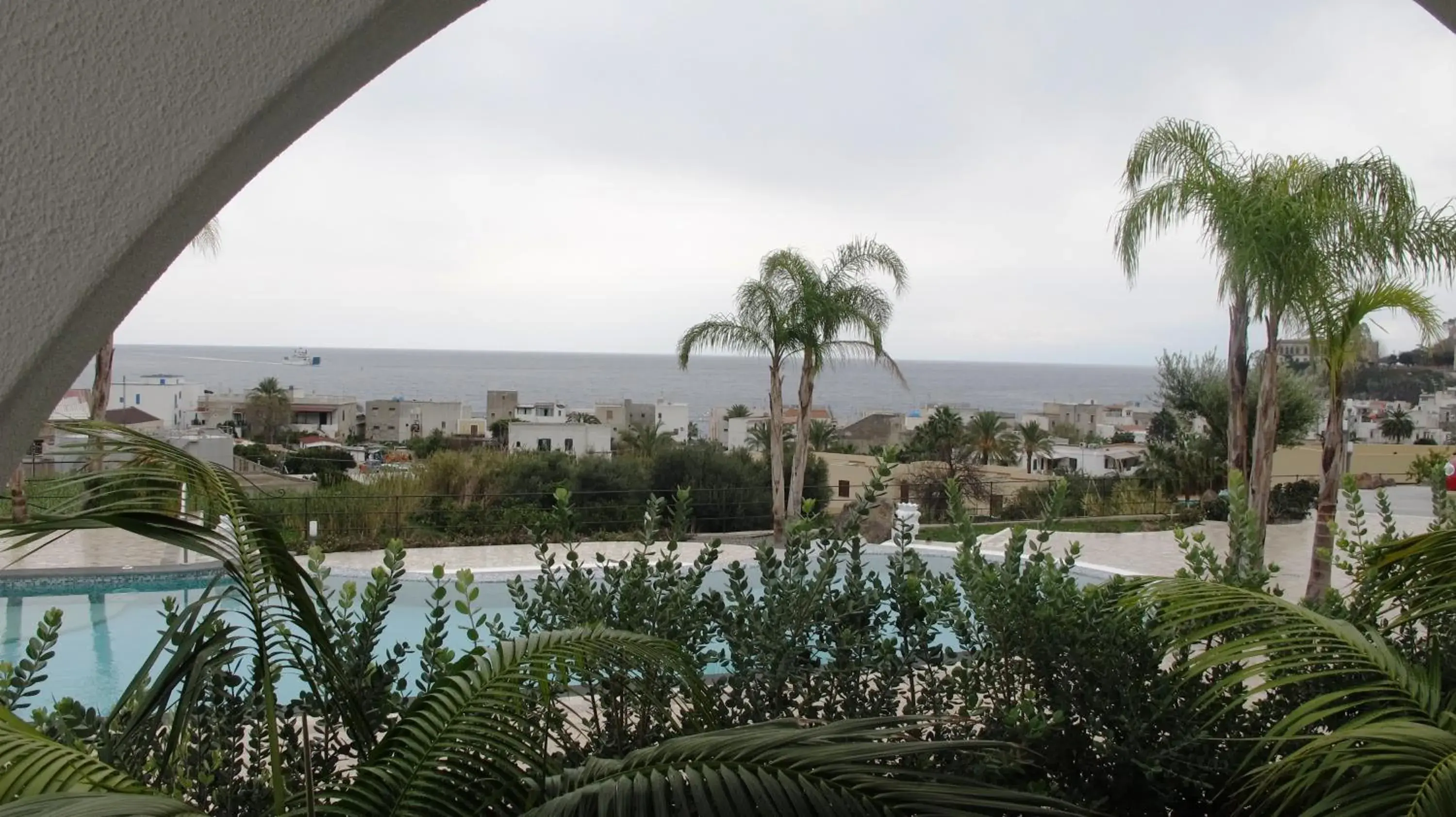 Swimming pool, Sea View in Hotel Mea