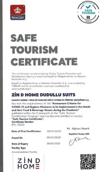 Logo/Certificate/Sign in Zin D Home Dudullu Suits