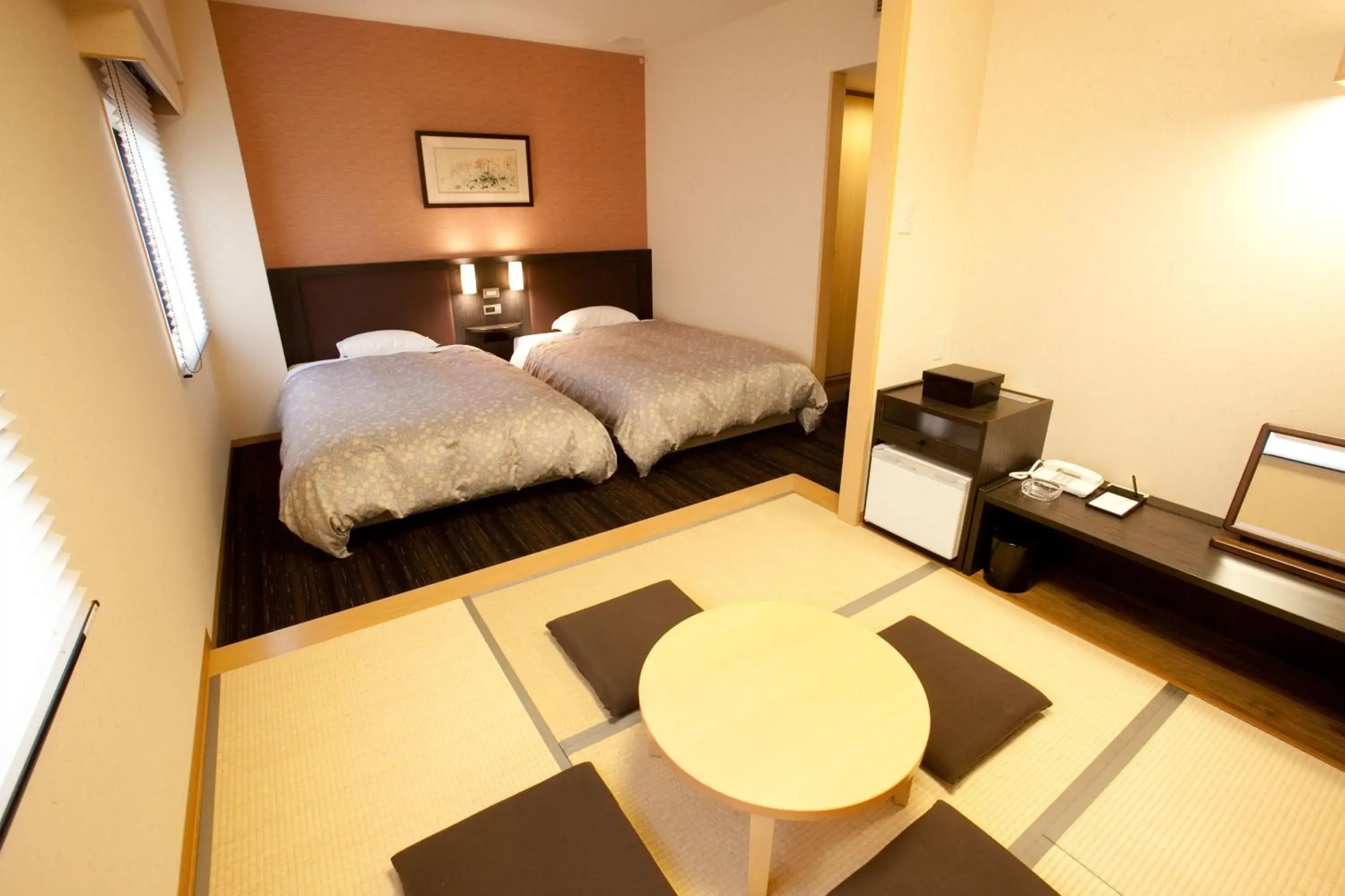 Photo of the whole room, Bed in Toyama Manten Hotel