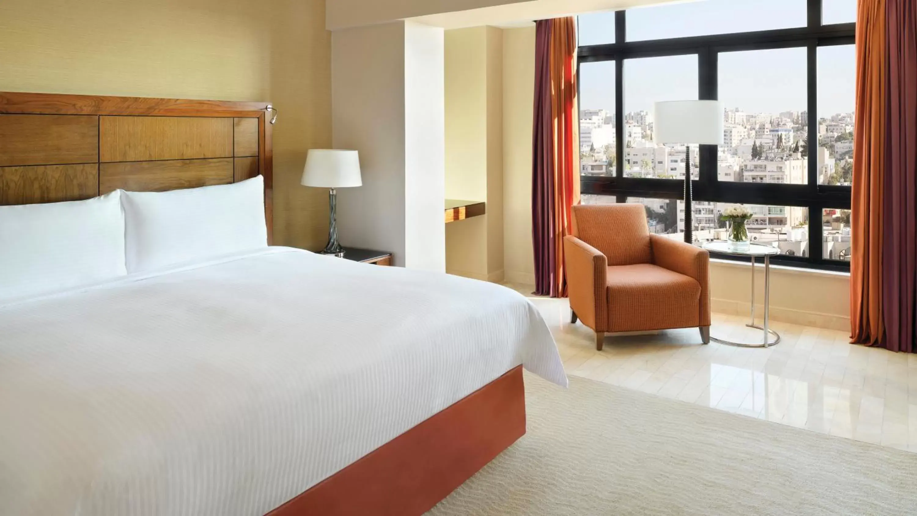 View (from property/room), Bed in InterContinental Amman Jordan by IHG View (from property/room), Bed in InterContinental Amman Jordan by IHG