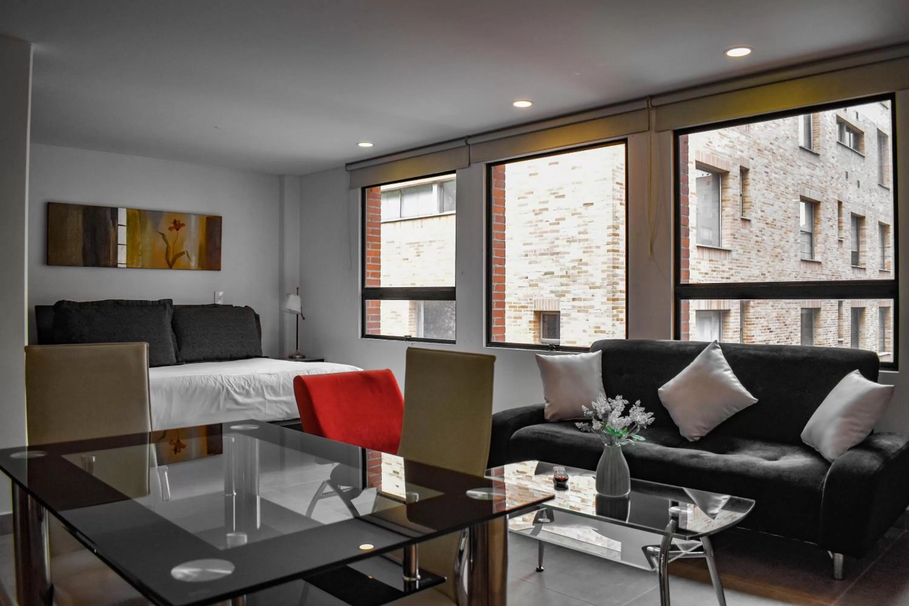 Living room in Cora 96 Street Apartments